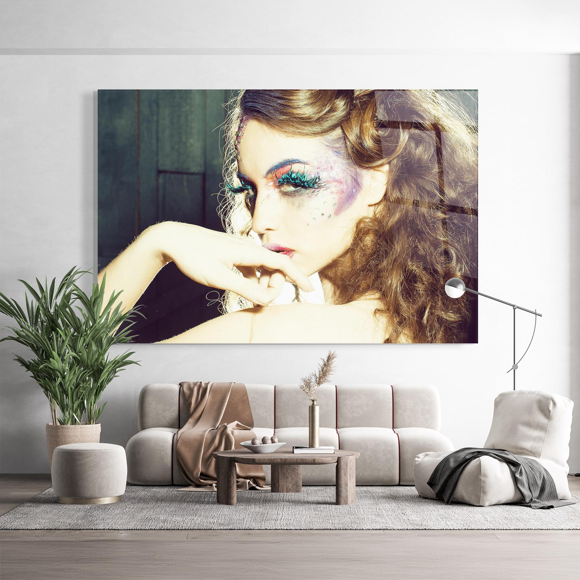 Glasbild False Feather Eyelashes mockup 9