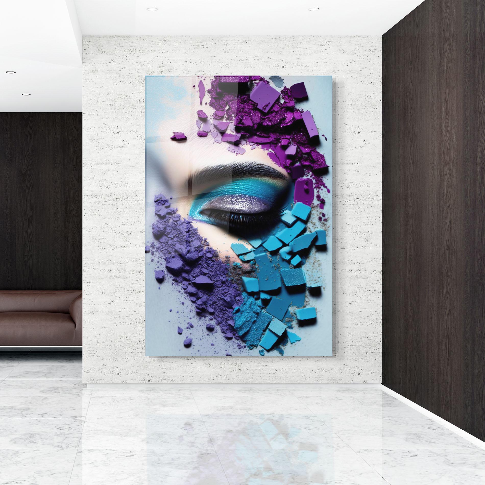 Glasbild Crushed Neon Palette mockup 9