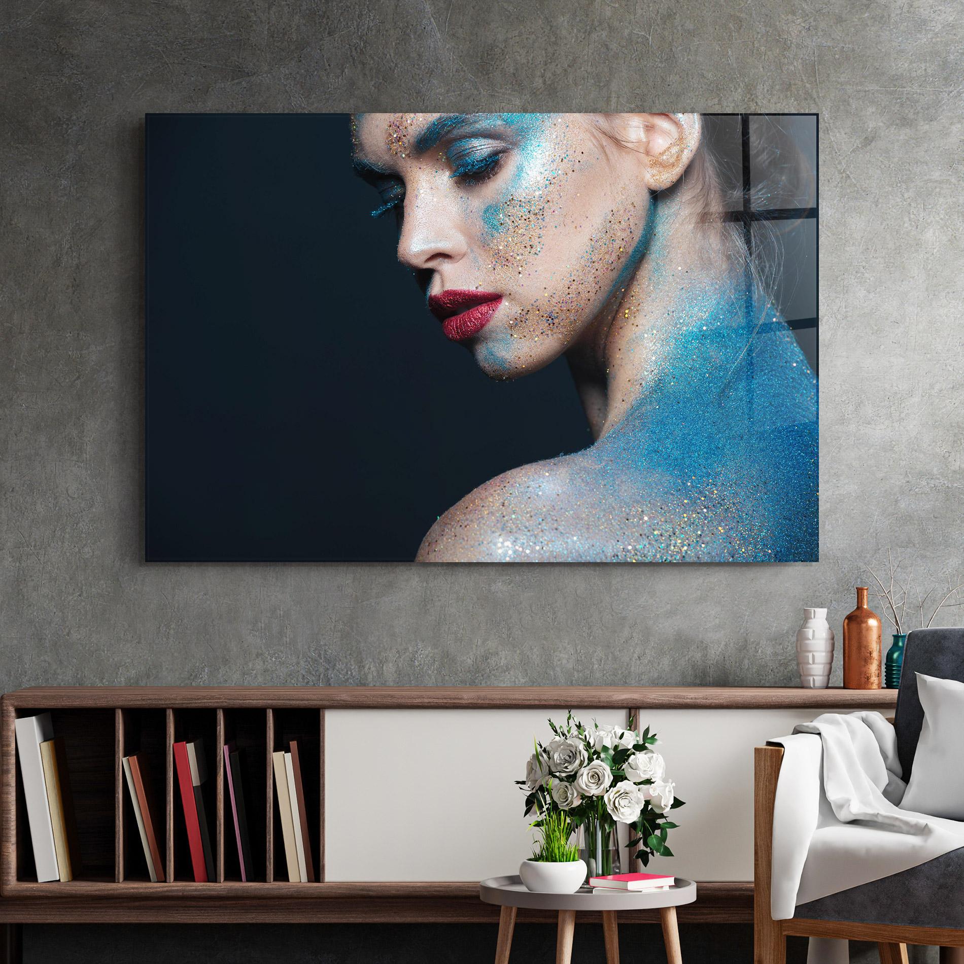 Glasbild Beauty Portrait mockup 2