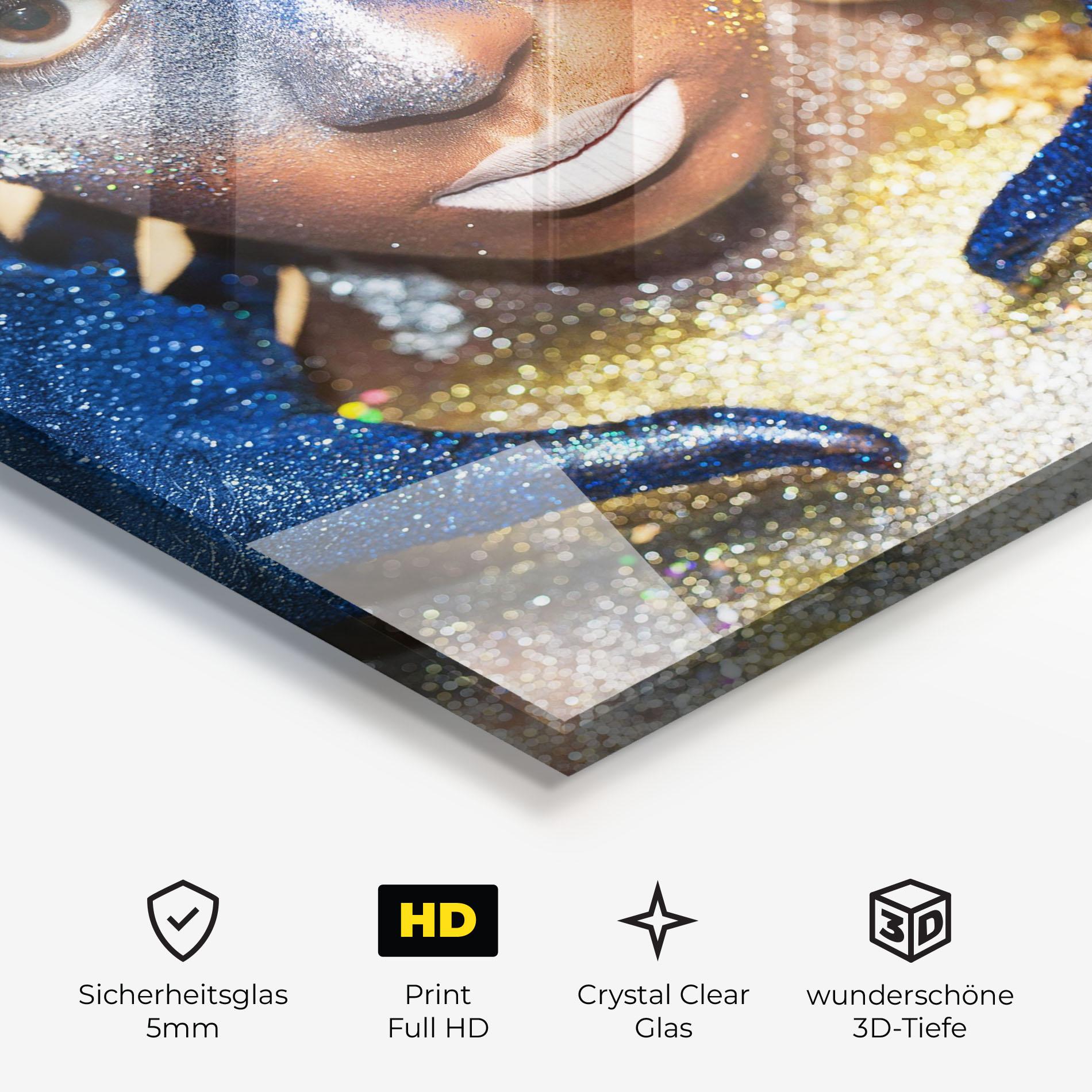 Glasbild Glue Gold Glitter mockup 3