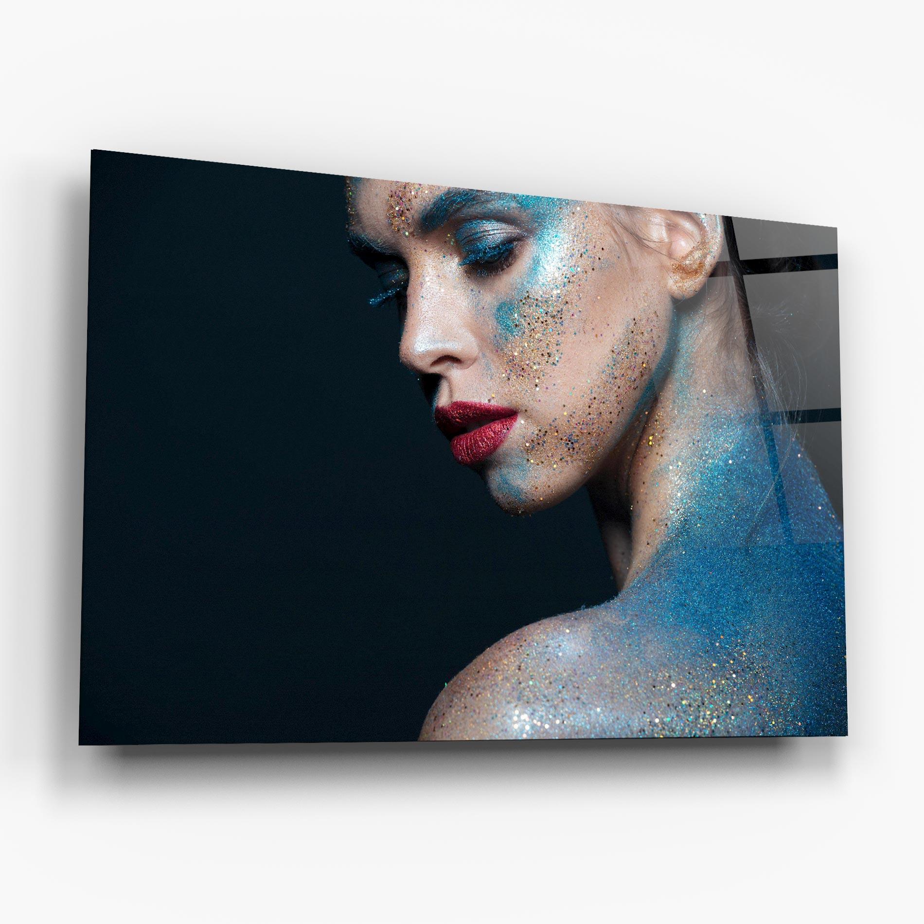 Glasbild Beauty Portrait mockup 6