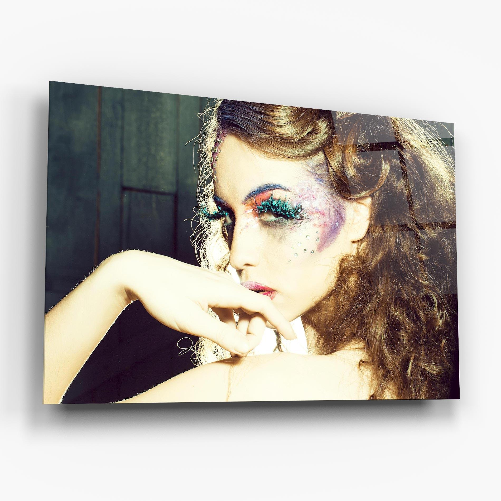 Glasbild False Feather Eyelashes mockup 6