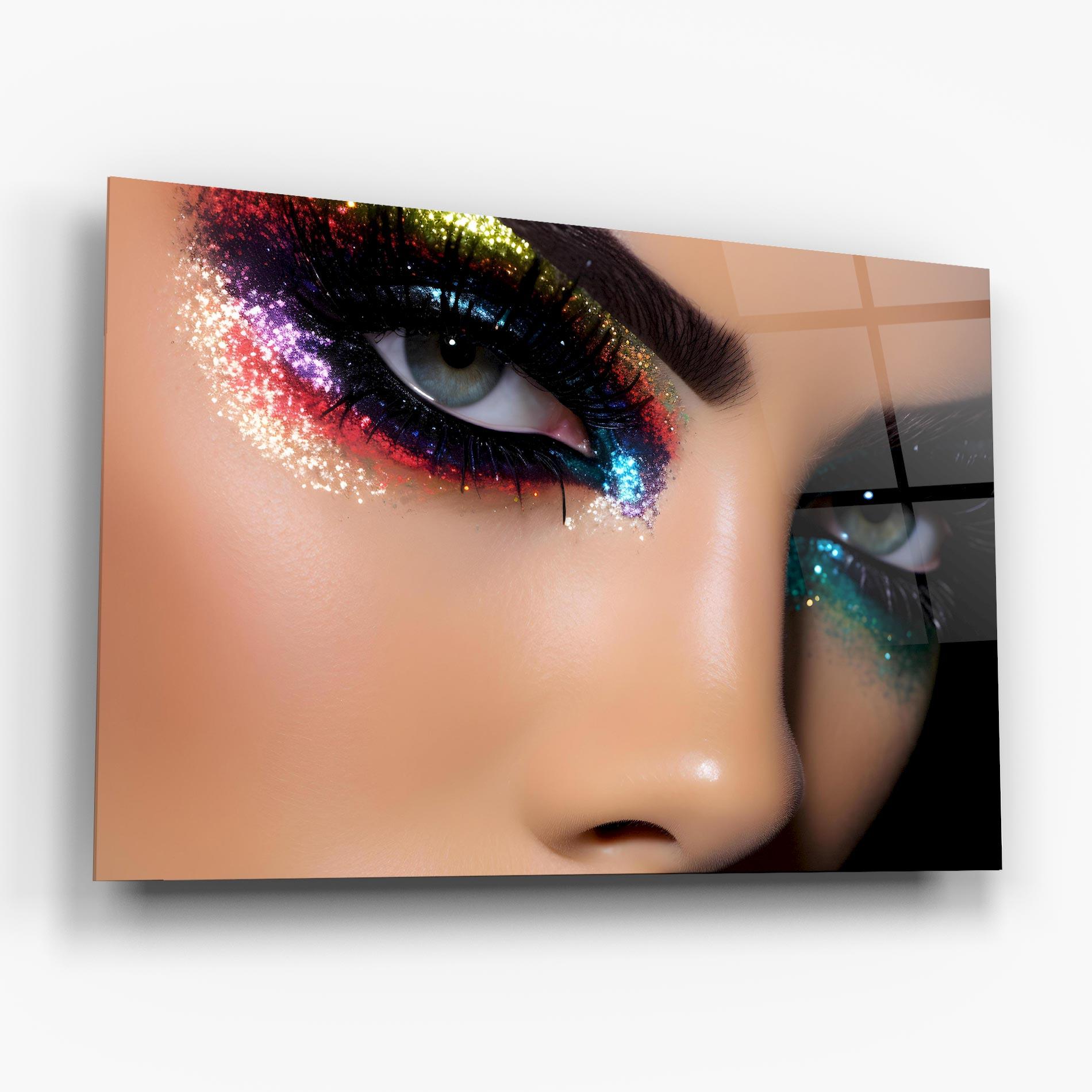 Glasbild Feminine Makeup Model mockup 6