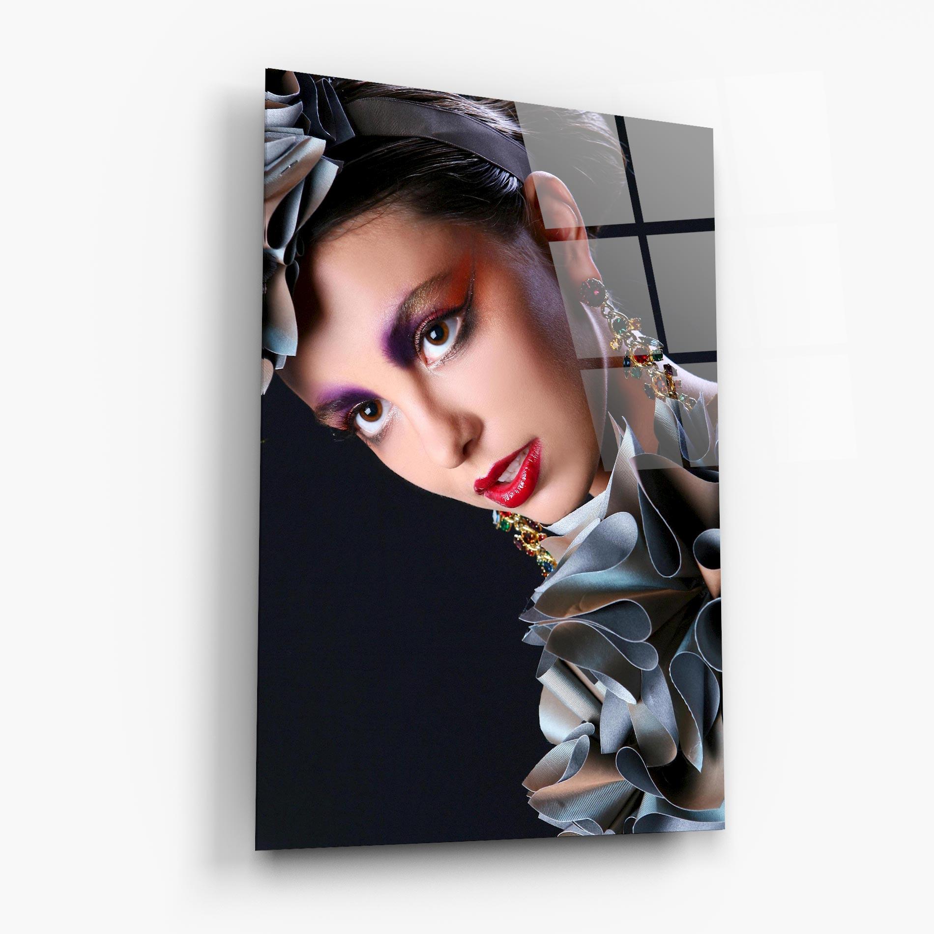 Glasbild Big Eyes Makeup mockup 6