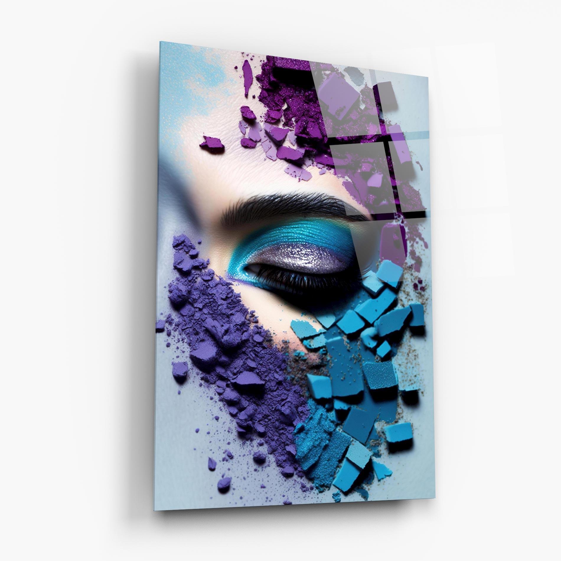 Glasbild Crushed Neon Palette mockup 6