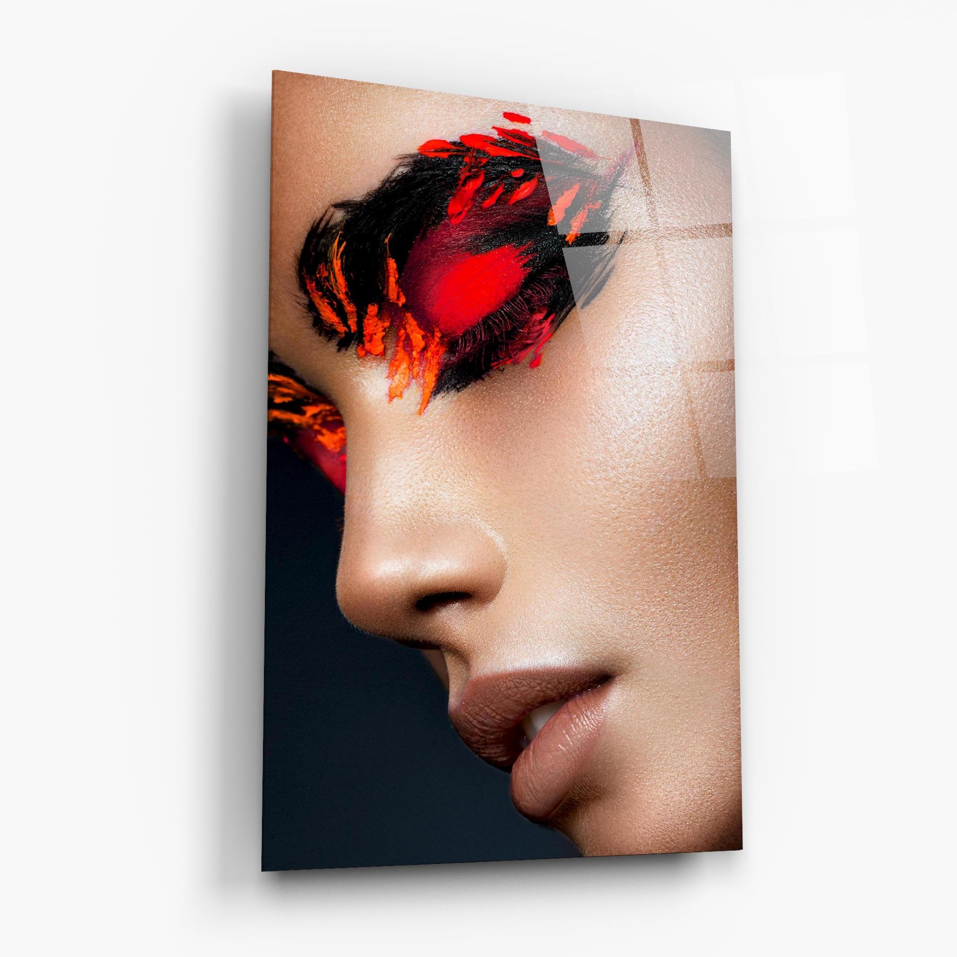 Glasbild Fire Make Up mockup 6