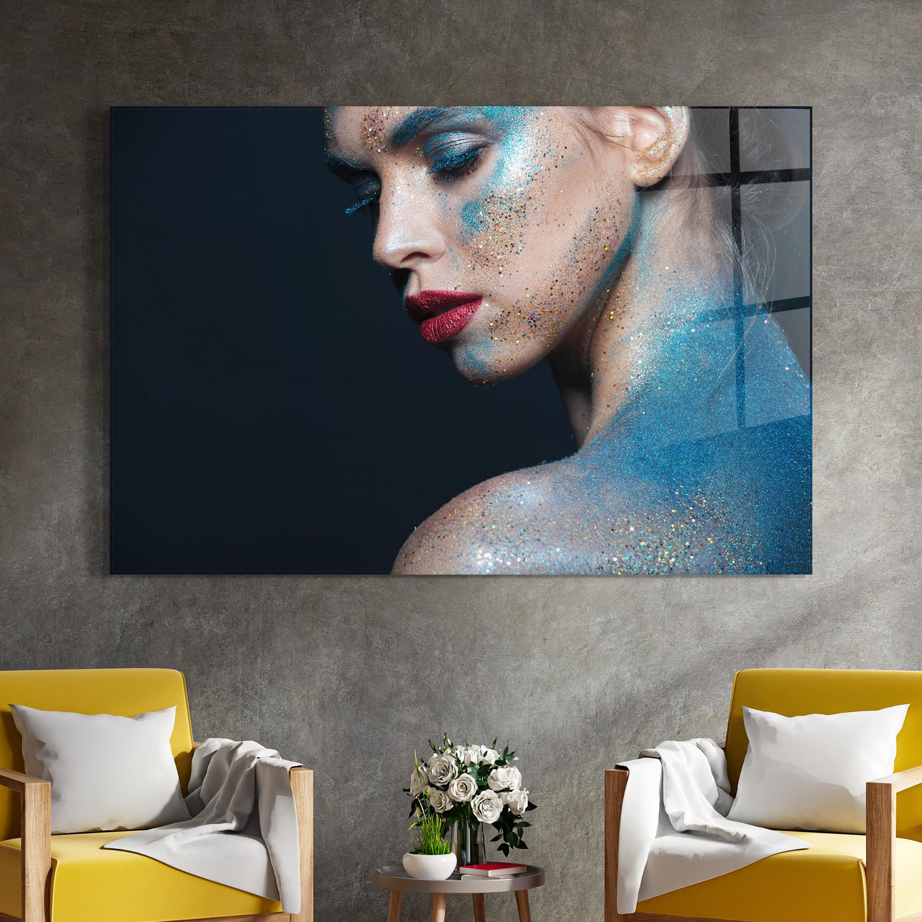 Glasbild Beauty Portrait mockup 4