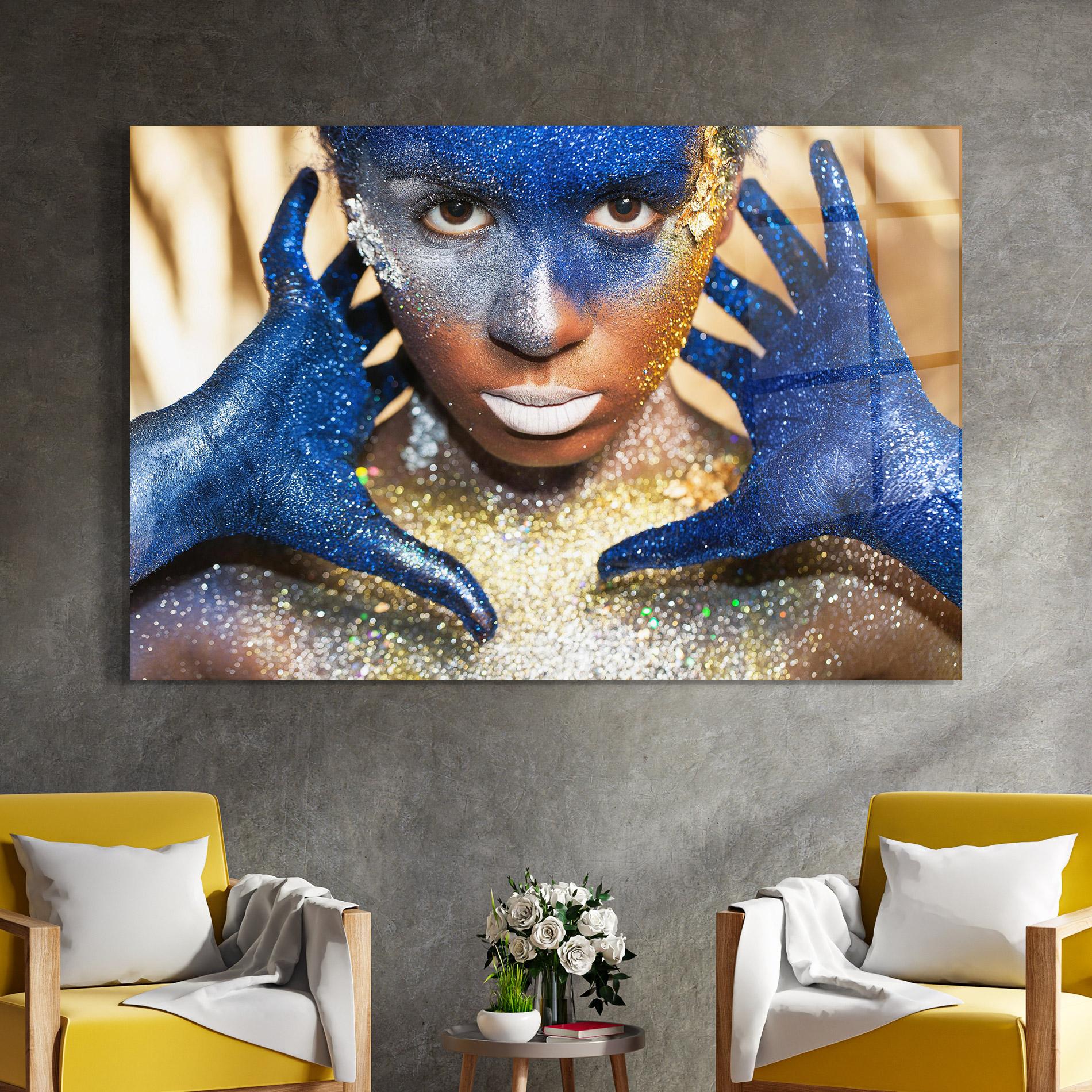 Glasbild Glue Gold Glitter mockup 4