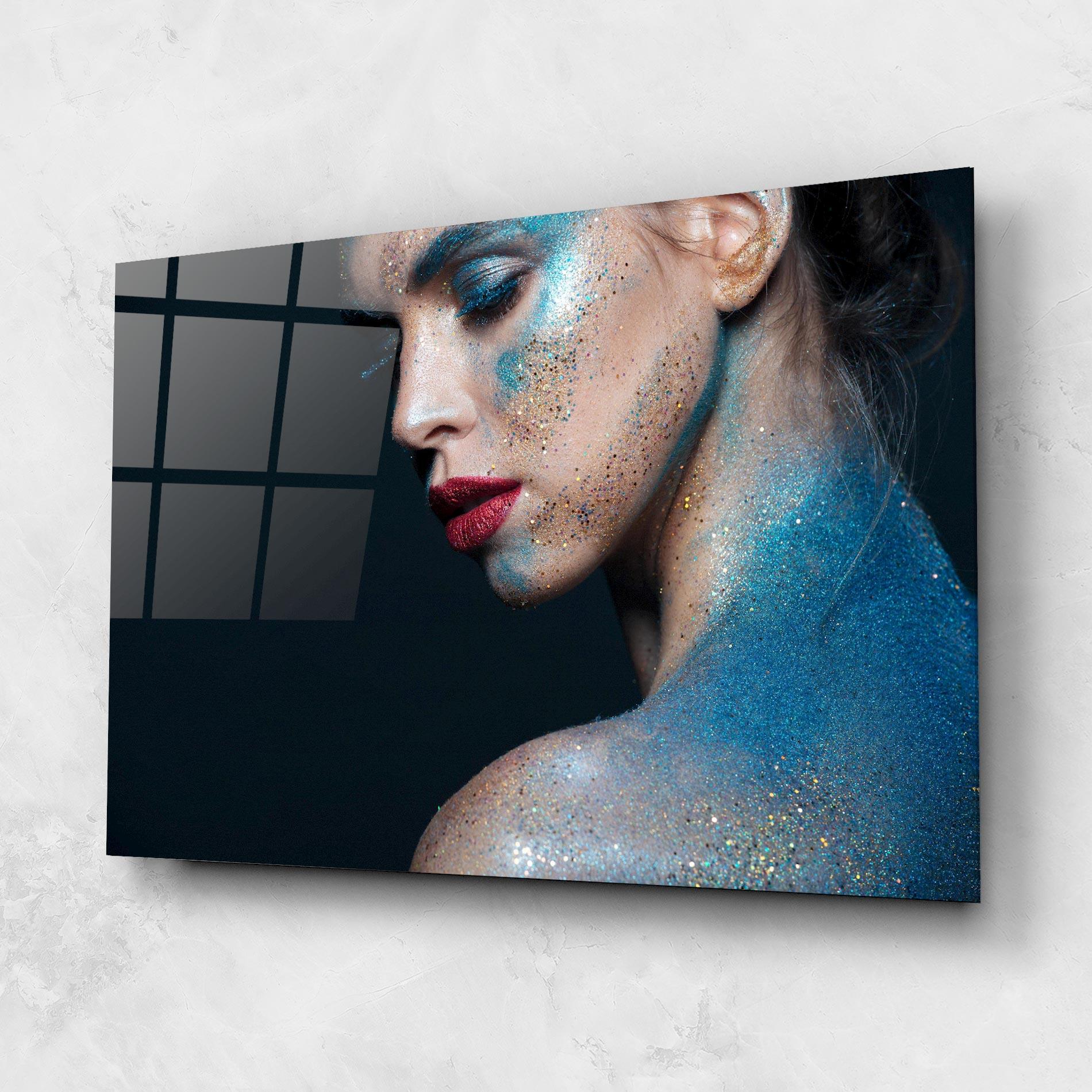 Glasbild Beauty Portrait mockup 1