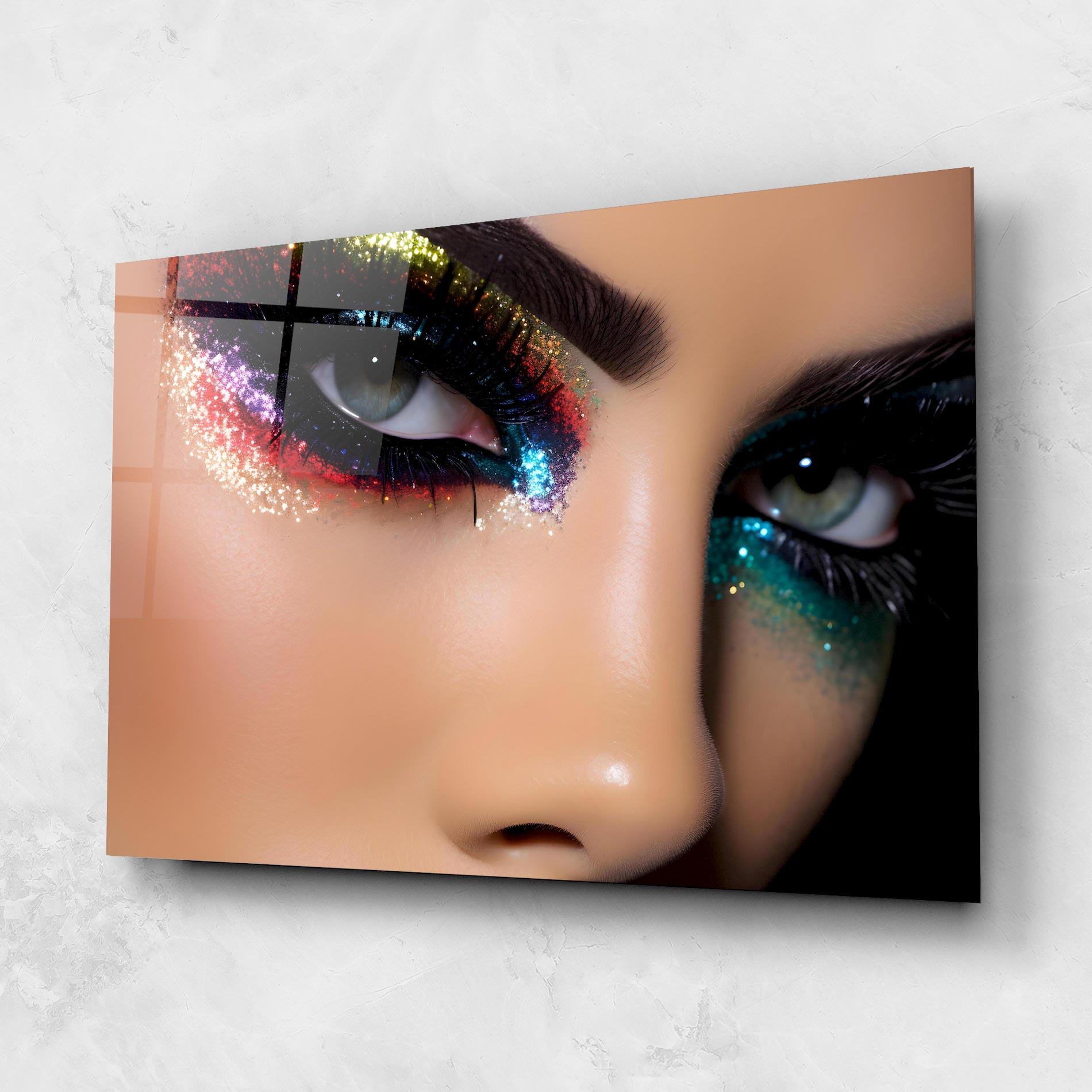 Glasbild Feminine Makeup Model mockup 1