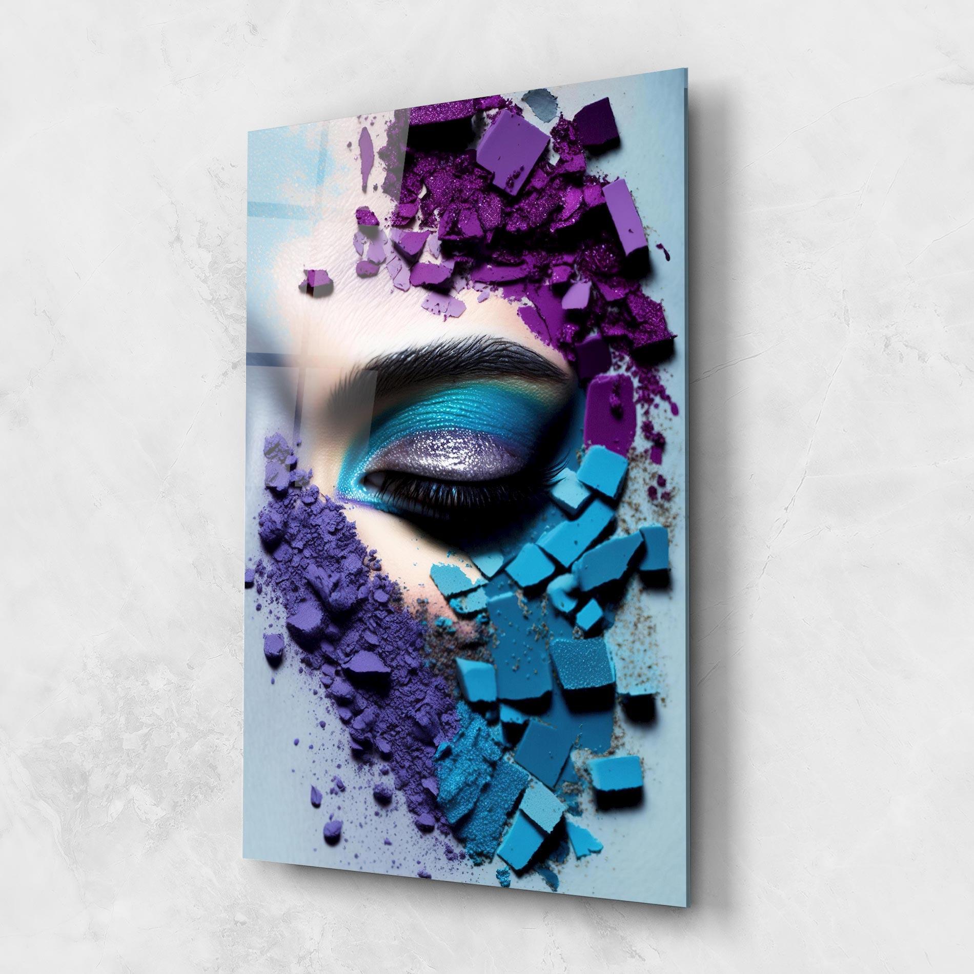 Glasbild Crushed Neon Palette mockup 1