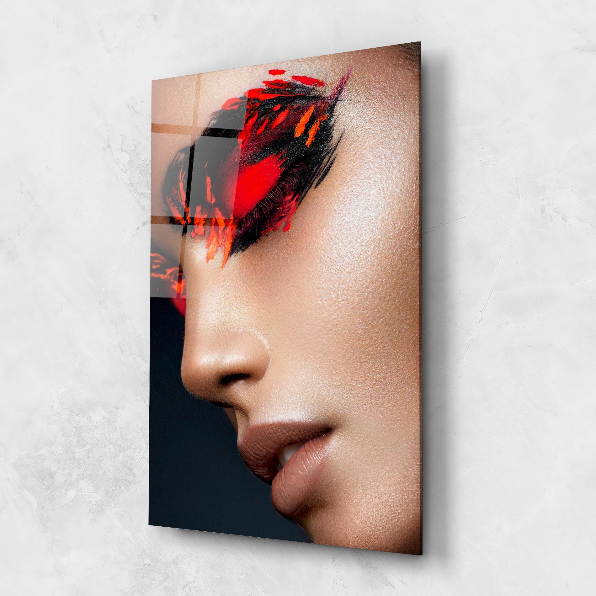 Glasbild Fire Make Up mockup 1
