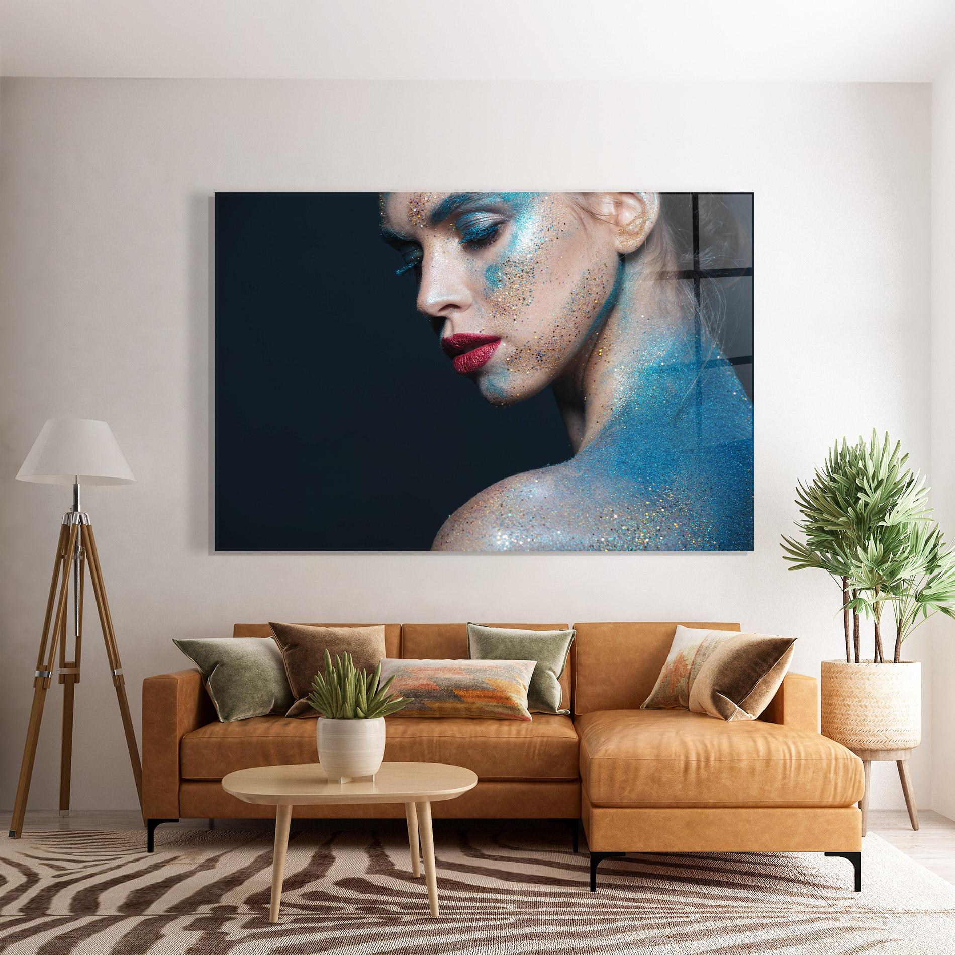 Glasbild Beauty Portrait mockup 7