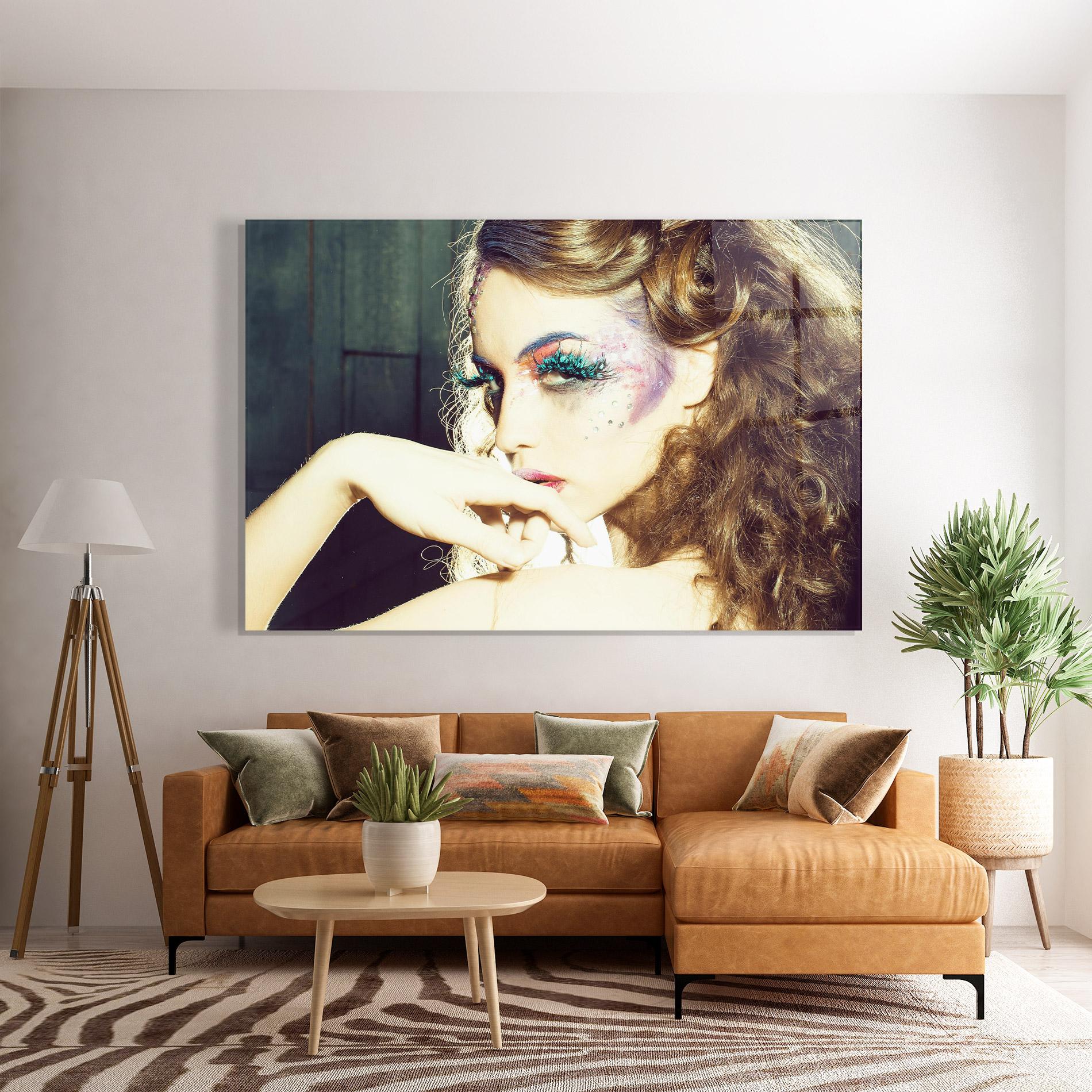 Glasbild False Feather Eyelashes mockup 7