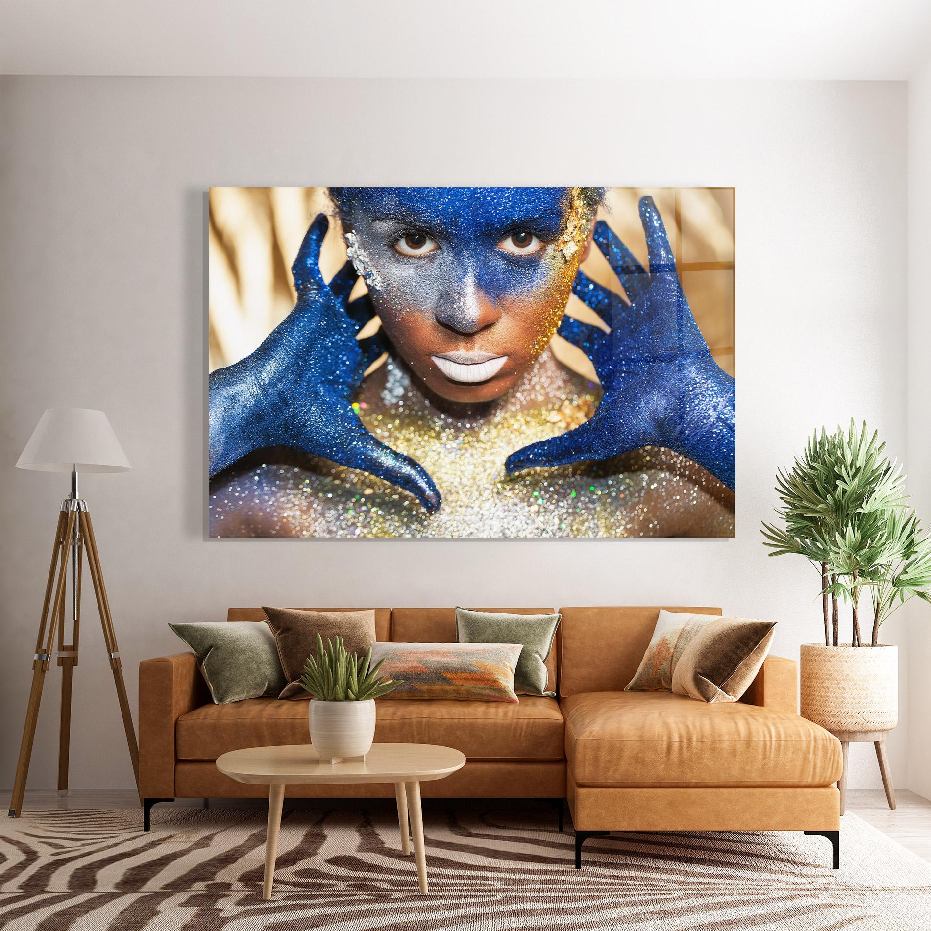 Glasbild Glue Gold Glitter mockup 7