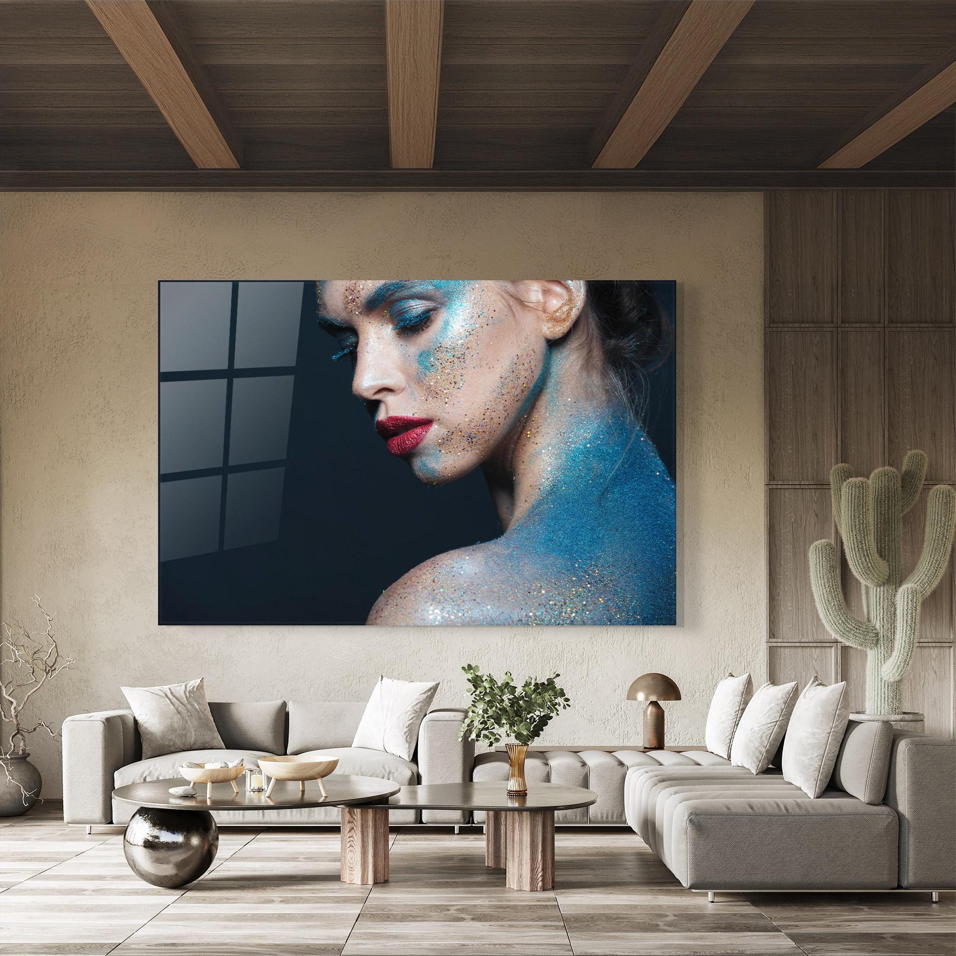 Glasbild Beauty Portrait mockup 8