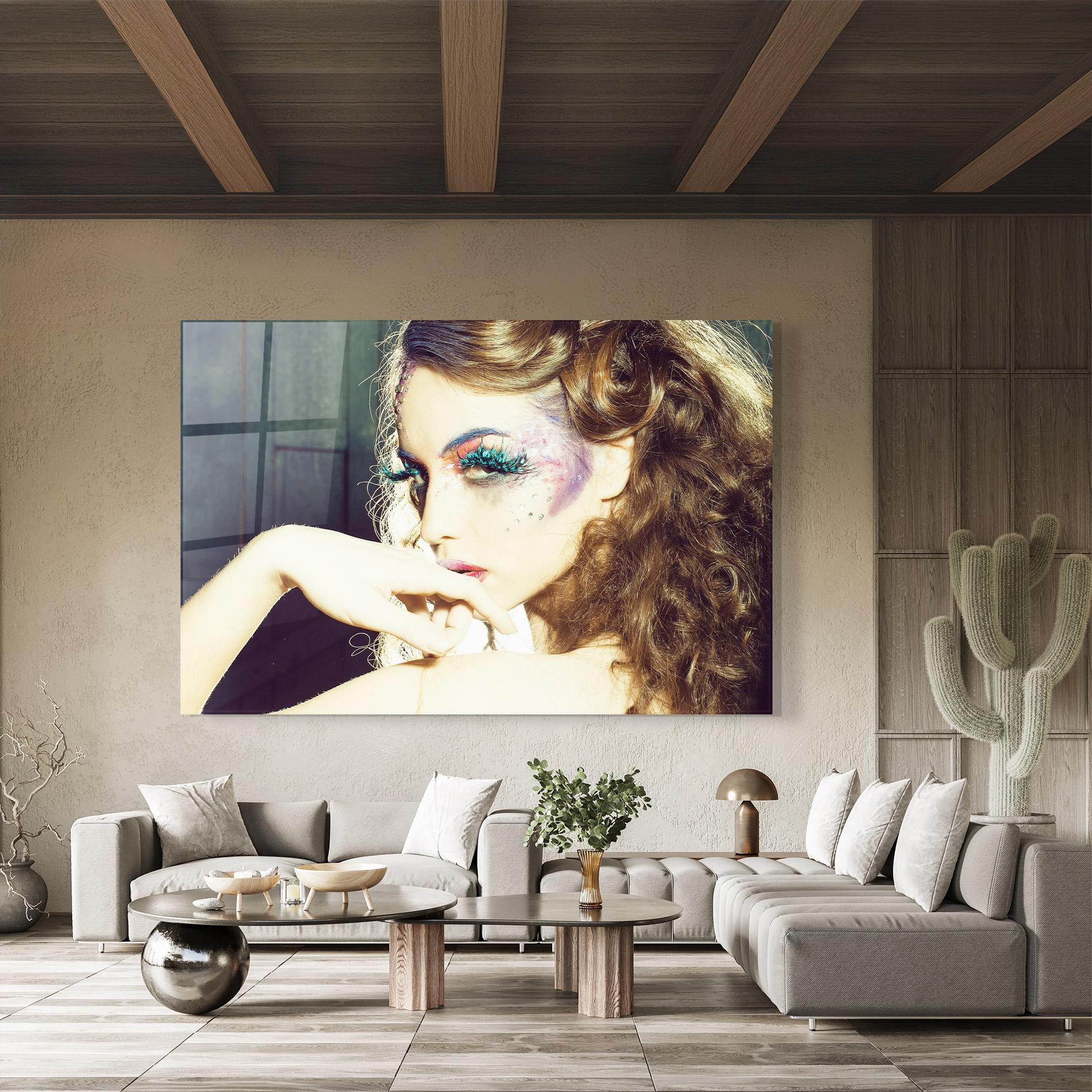 Glasbild False Feather Eyelashes mockup 8