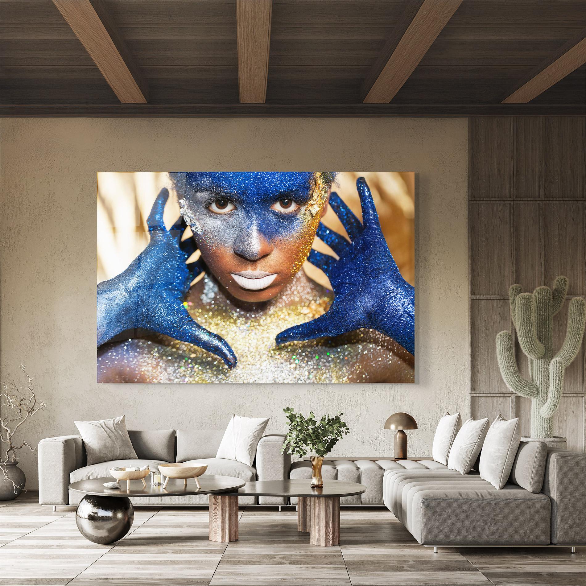 Glasbild Glue Gold Glitter mockup 8