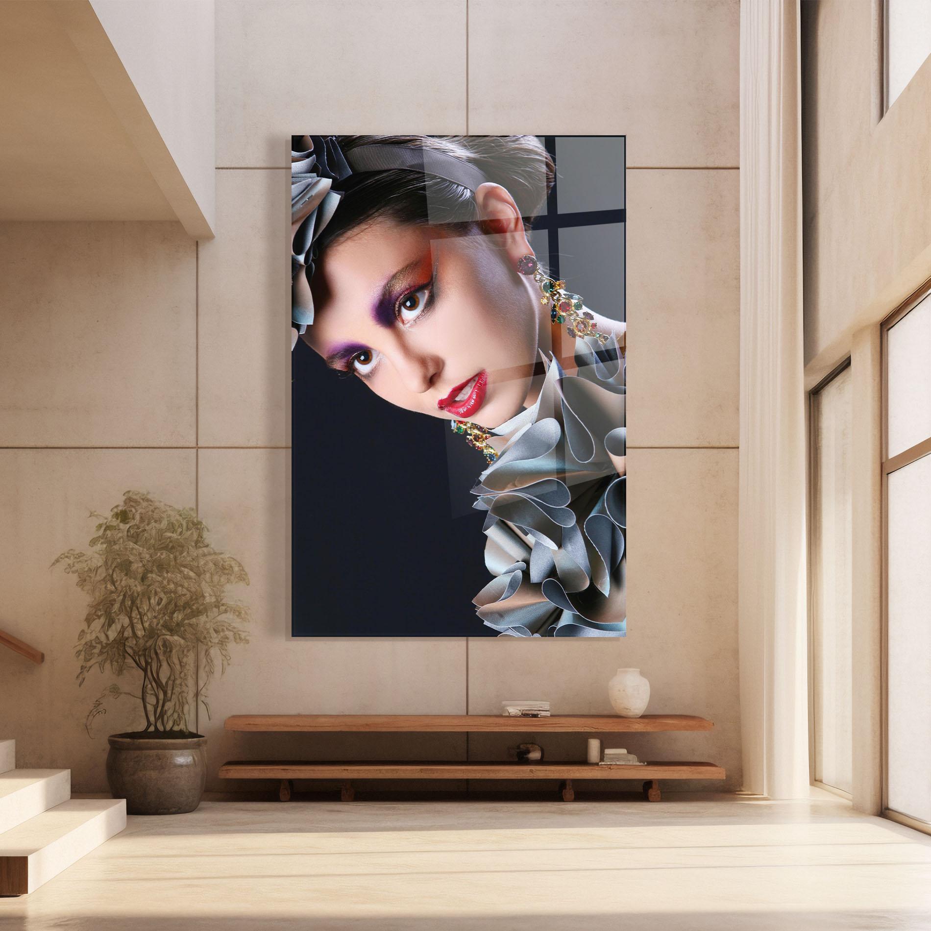 Glasbild Big Eyes Makeup mockup 8