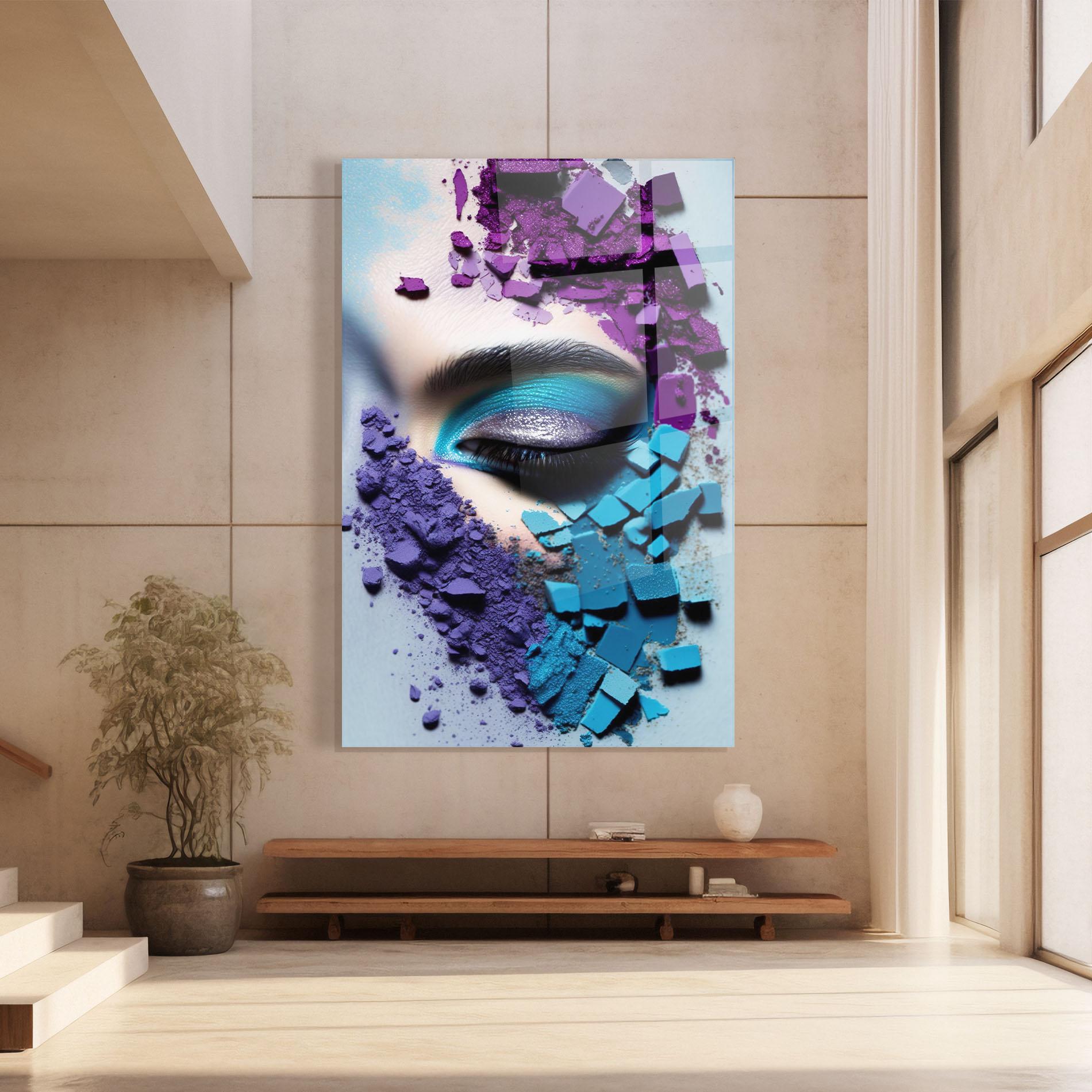 Glasbild Crushed Neon Palette mockup 8