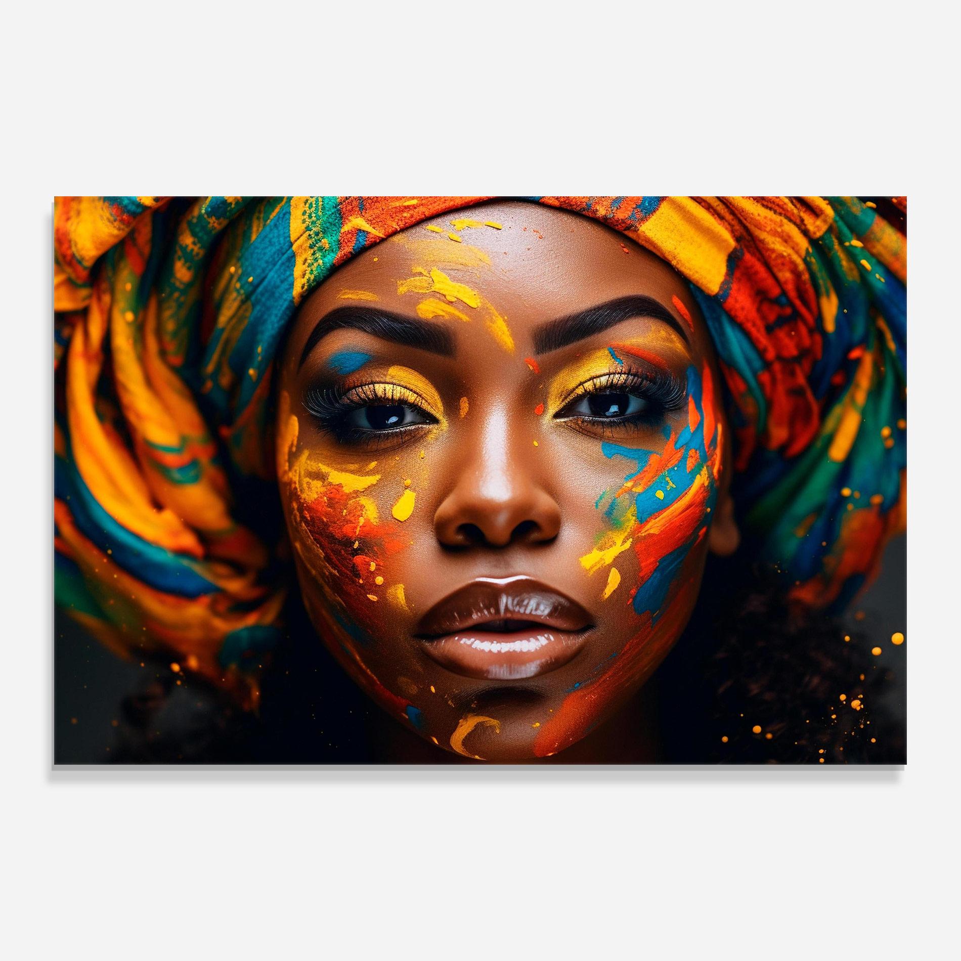 Glasbild Creative Makeup Art mockup 0