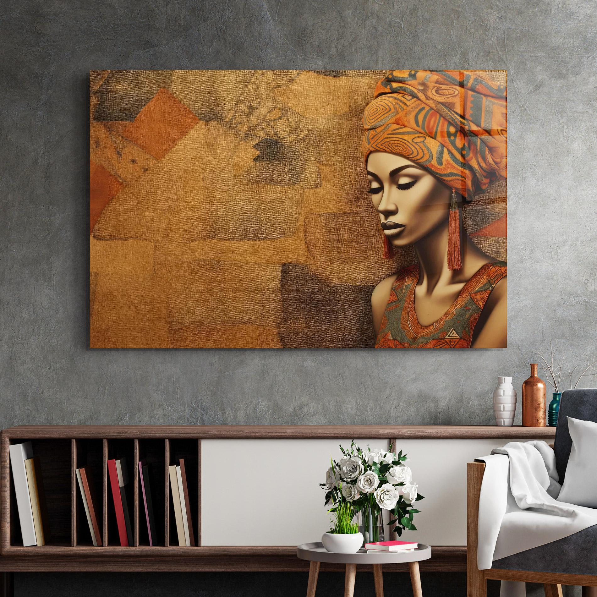 Glasbild Contemporary African Art mockup 2