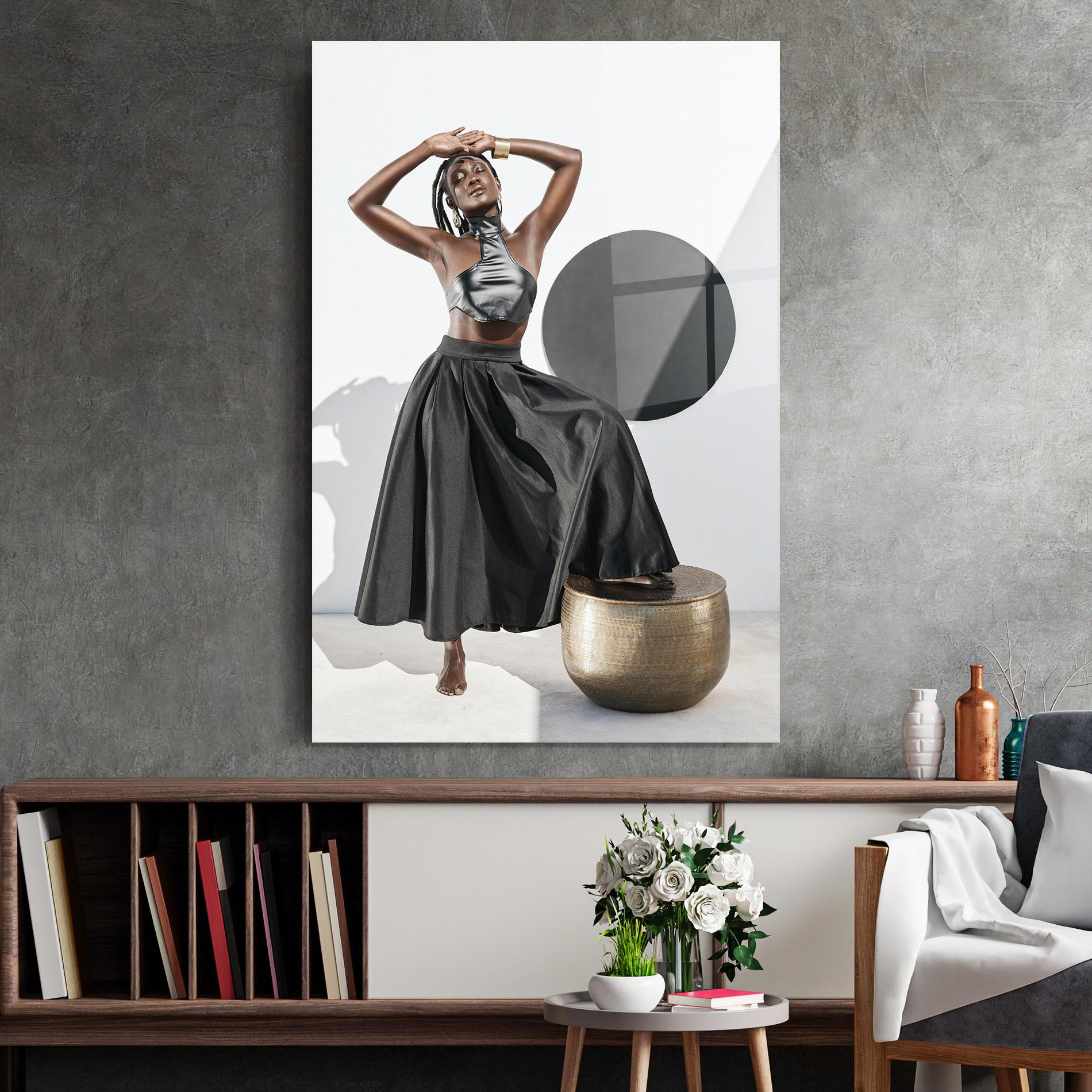 Glasbild Confidence Queen mockup 2