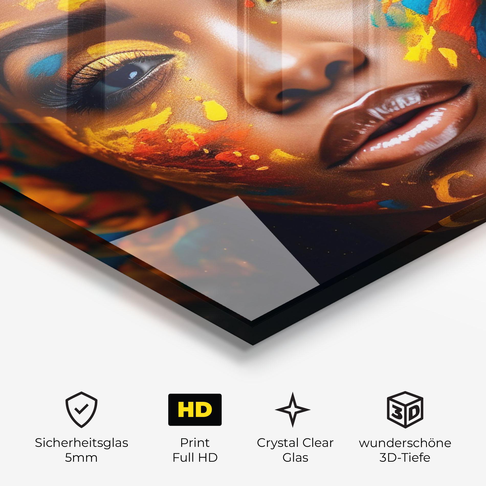 Glasbild Creative Makeup Art mockup 3