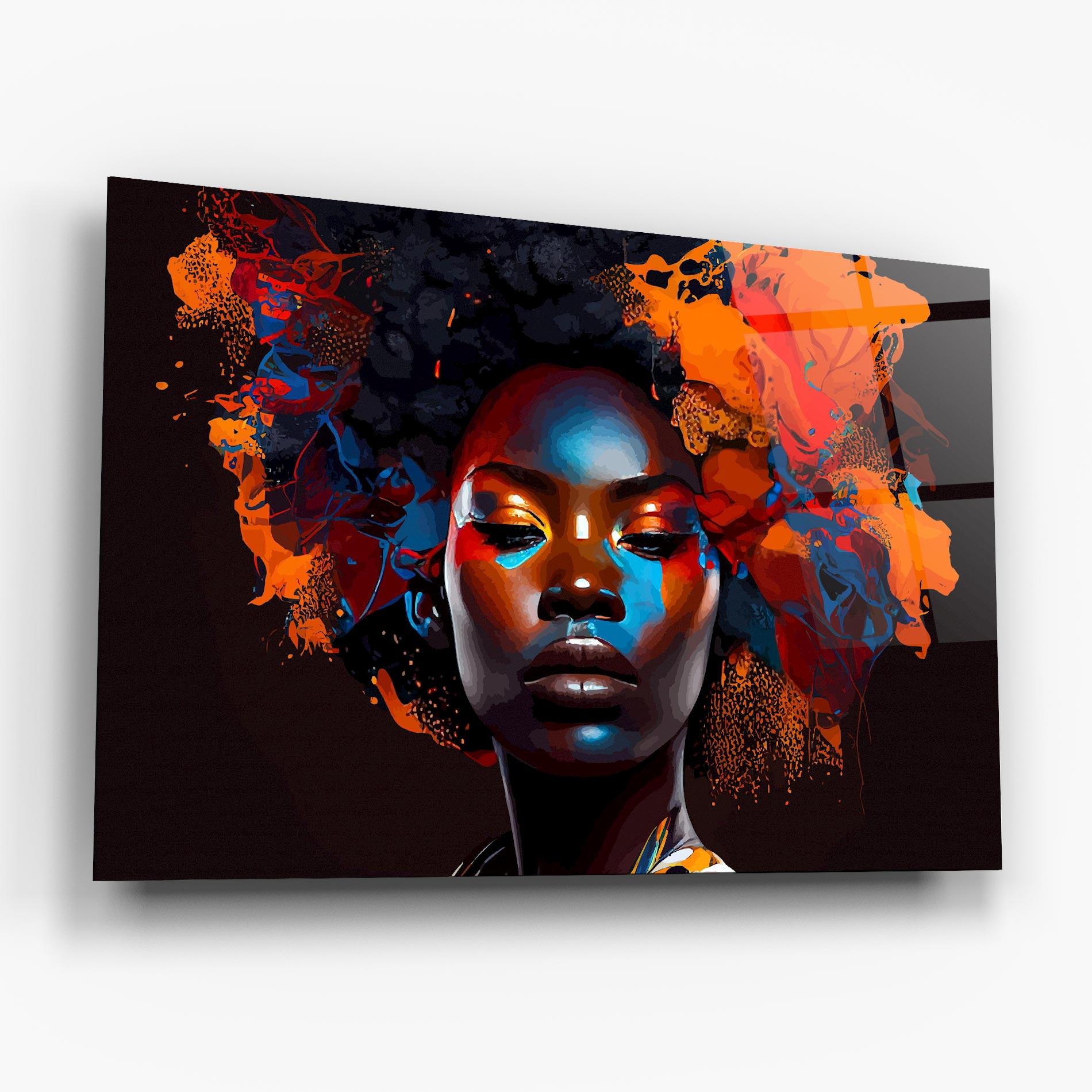 Glasbild Black Eyeliner Woman mockup 6