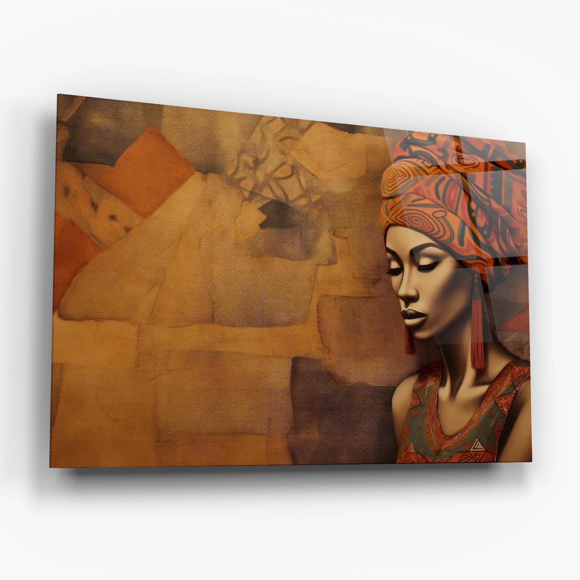 Glasbild Contemporary African Art mockup 6