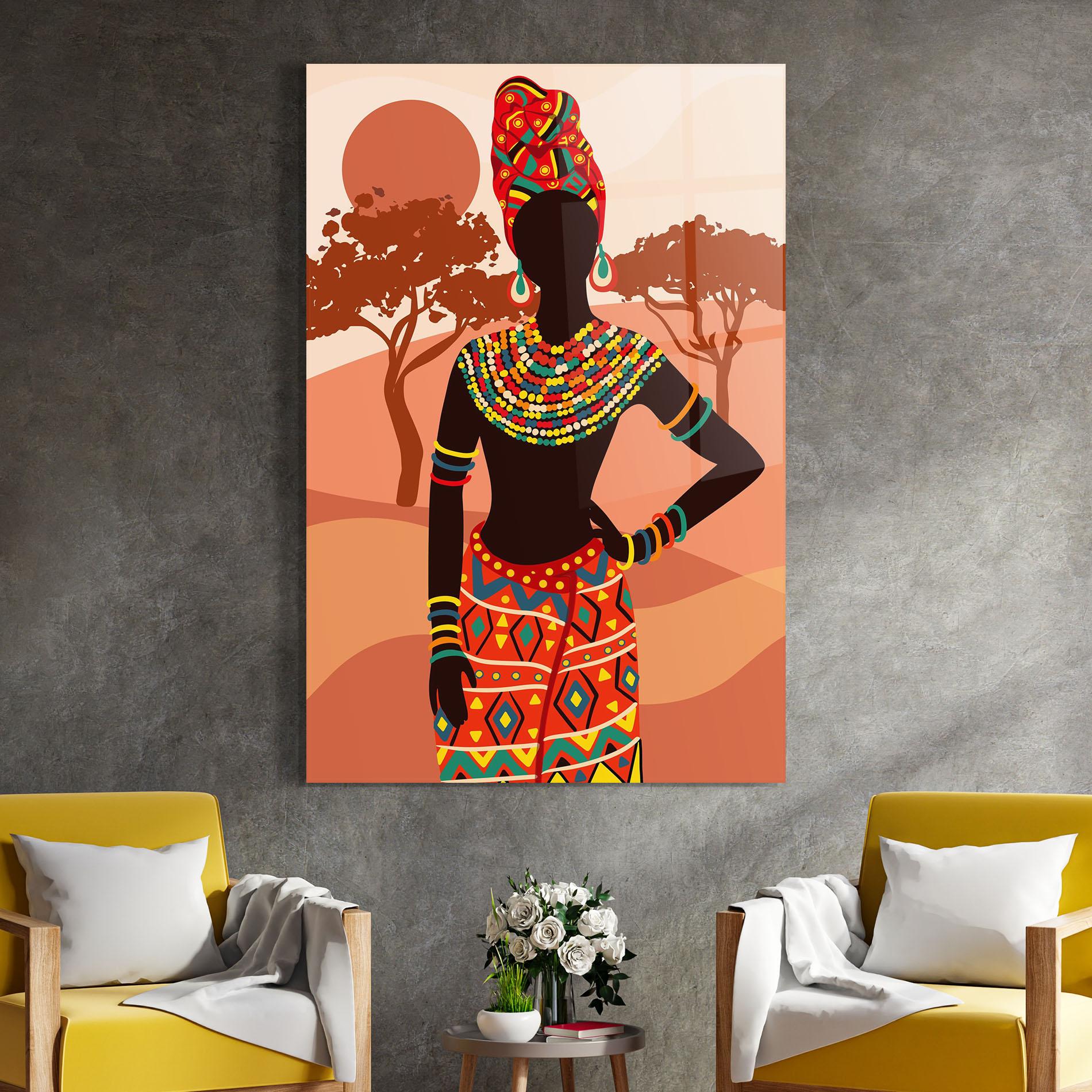 Glasbild Traditional Clothes mockup 4