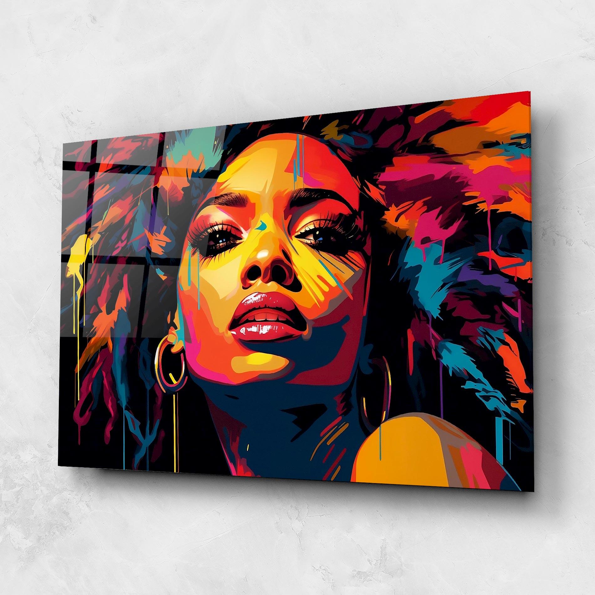 Glasbild Beautiful African Art mockup 1