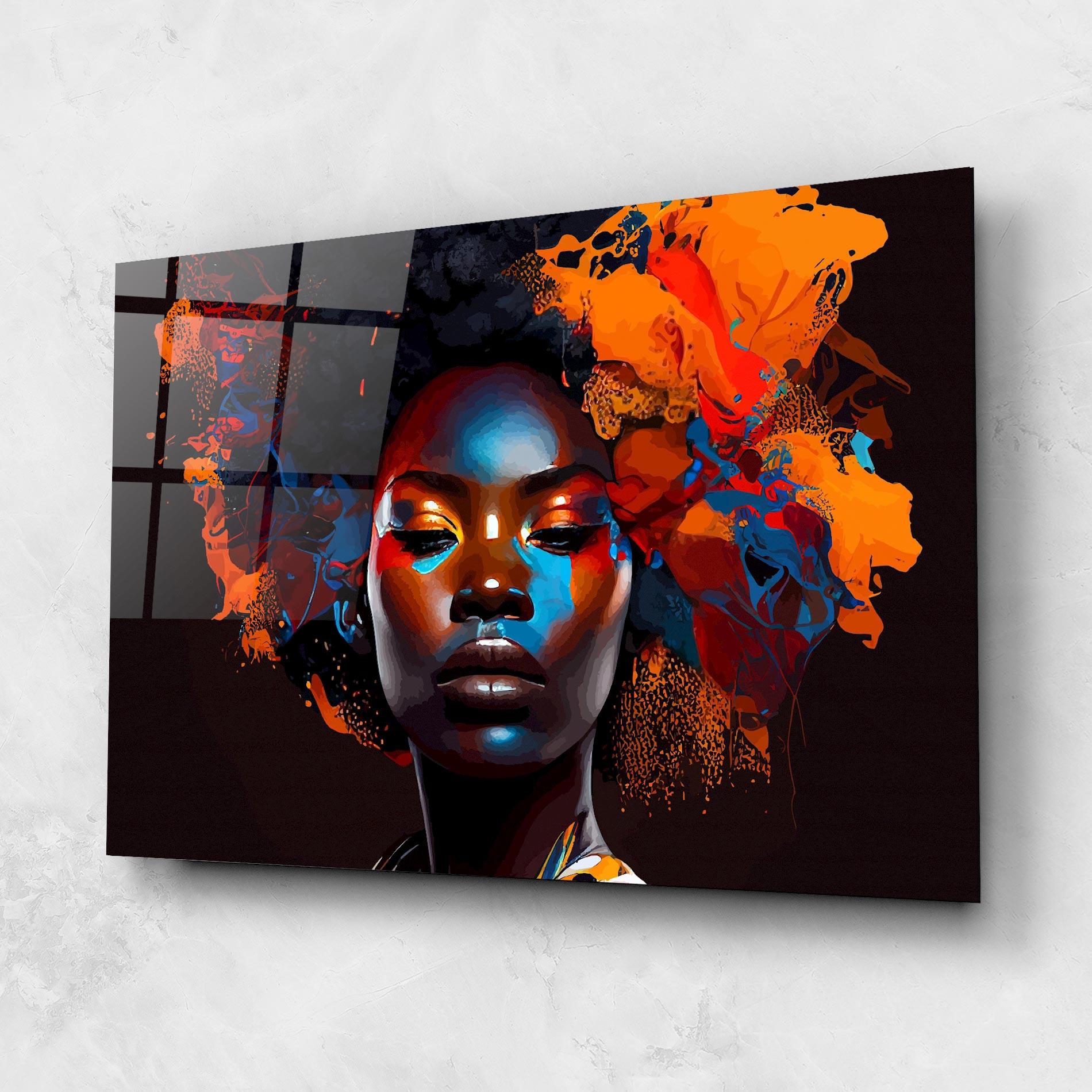 Glasbild Black Eyeliner Woman mockup 1