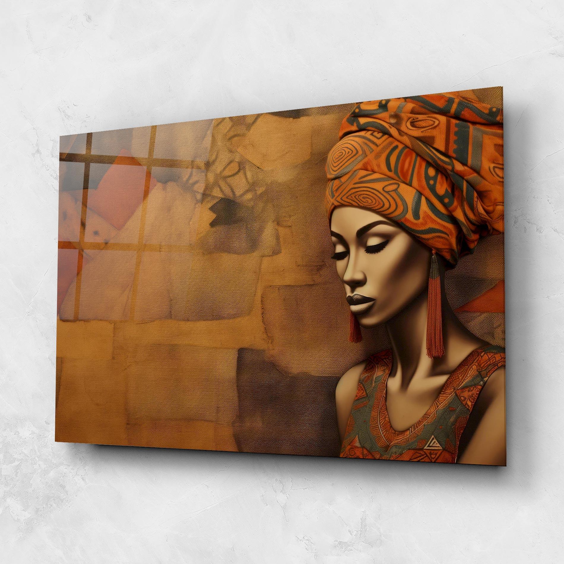 Glasbild Contemporary African Art mockup 1