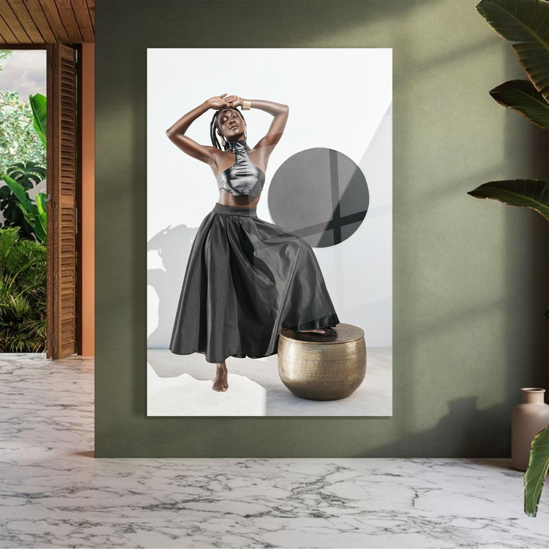 Glasbild Confidence Queen mockup 7