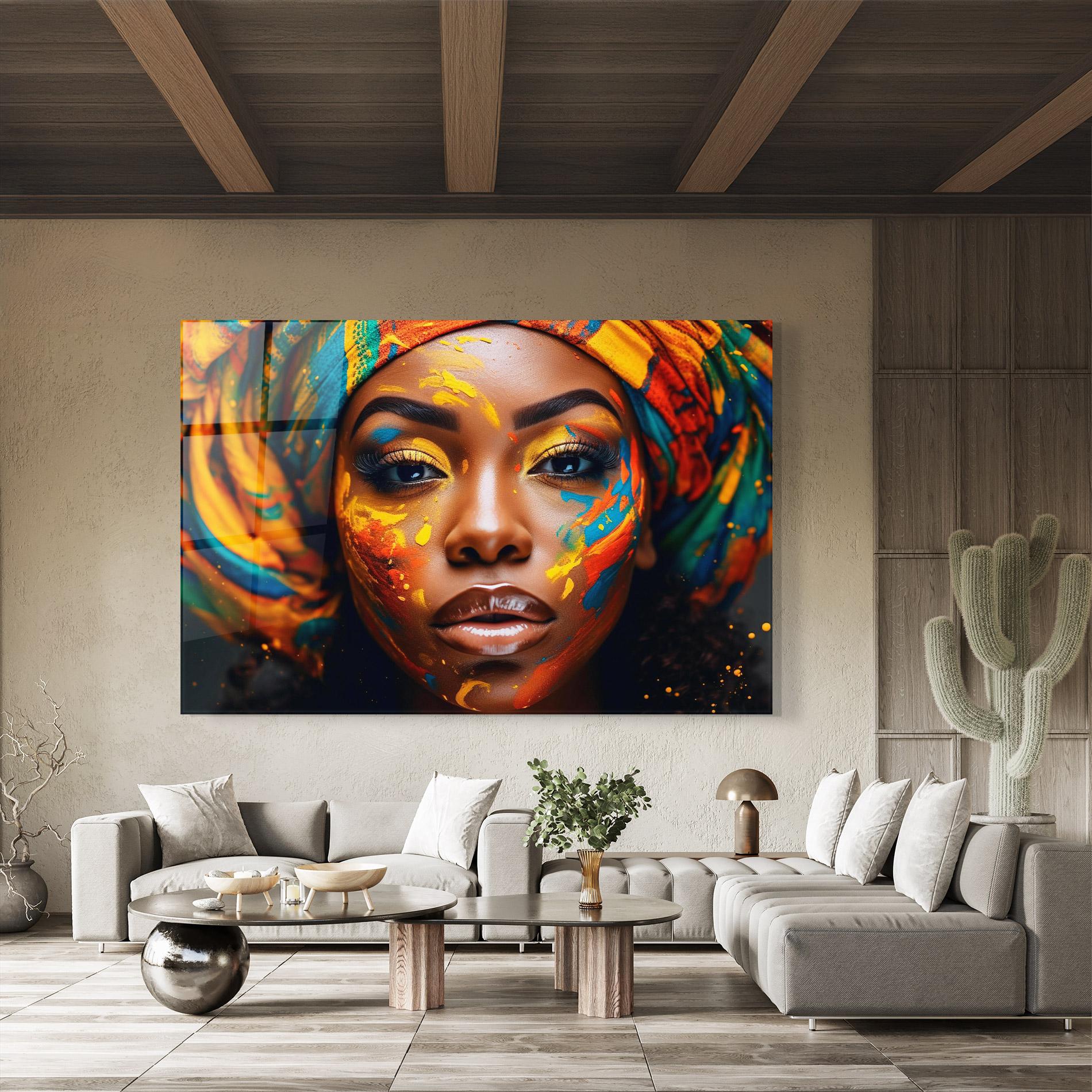 Glasbild Creative Makeup Art mockup 8