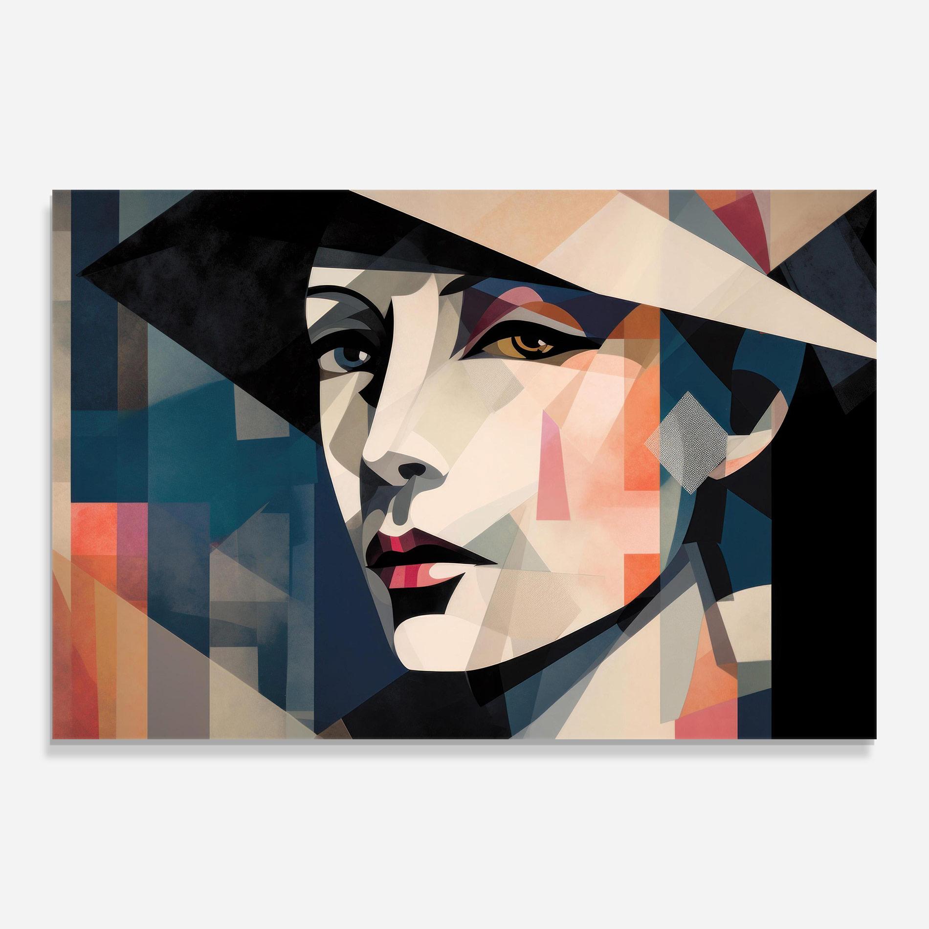 Glasbild Chicago Portrait mockup 0