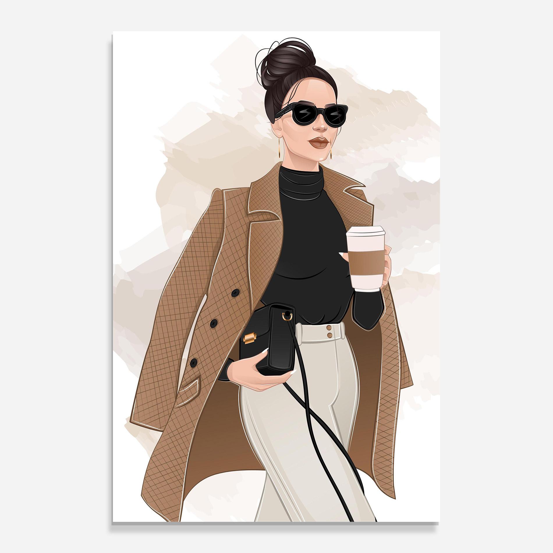 Glasbild Modern Coffee Outfit mockup 0