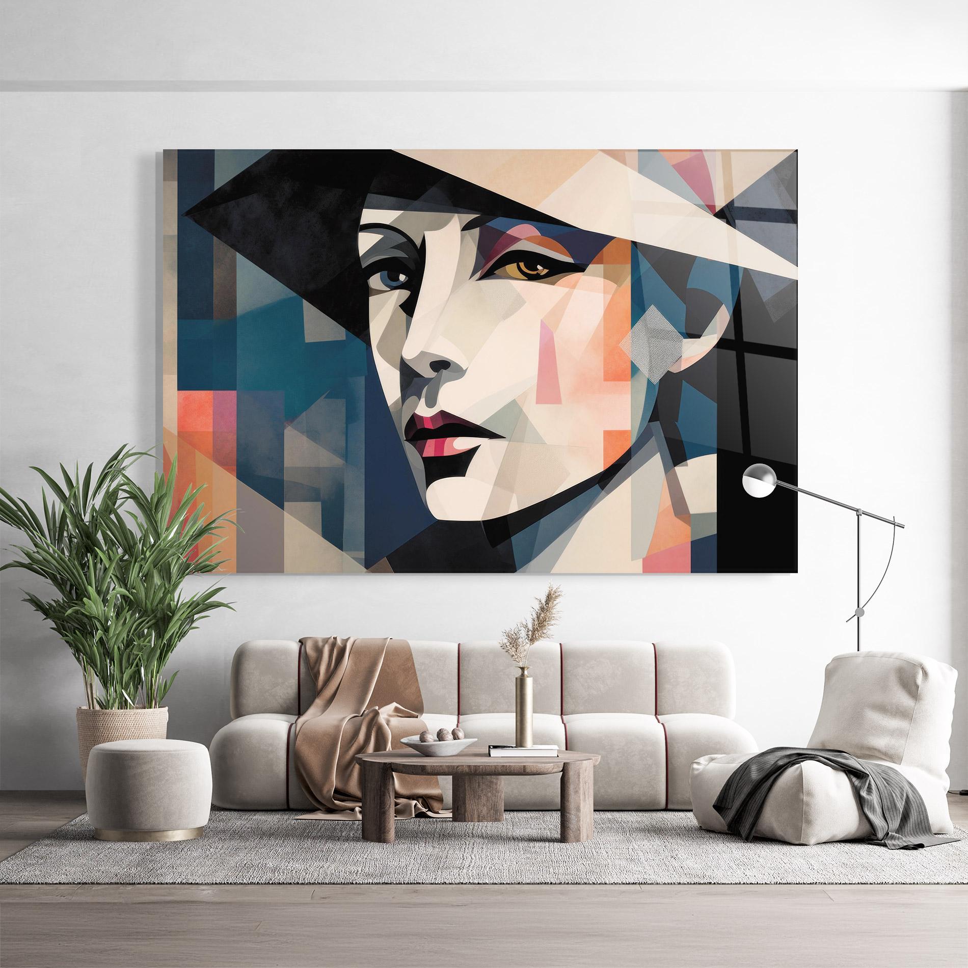 Glasbild Chicago Portrait mockup 9