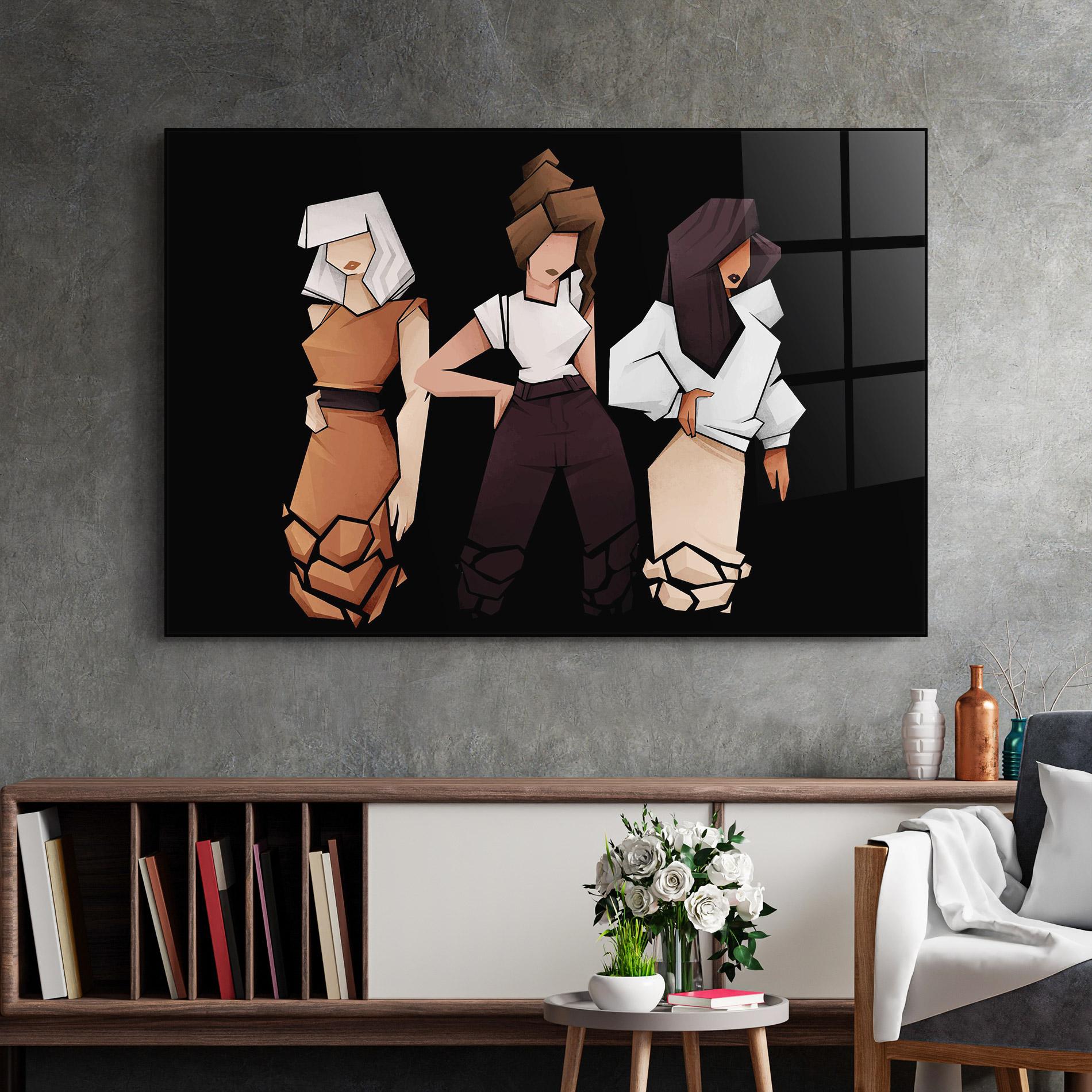 Glasbild Bussines Women mockup 2