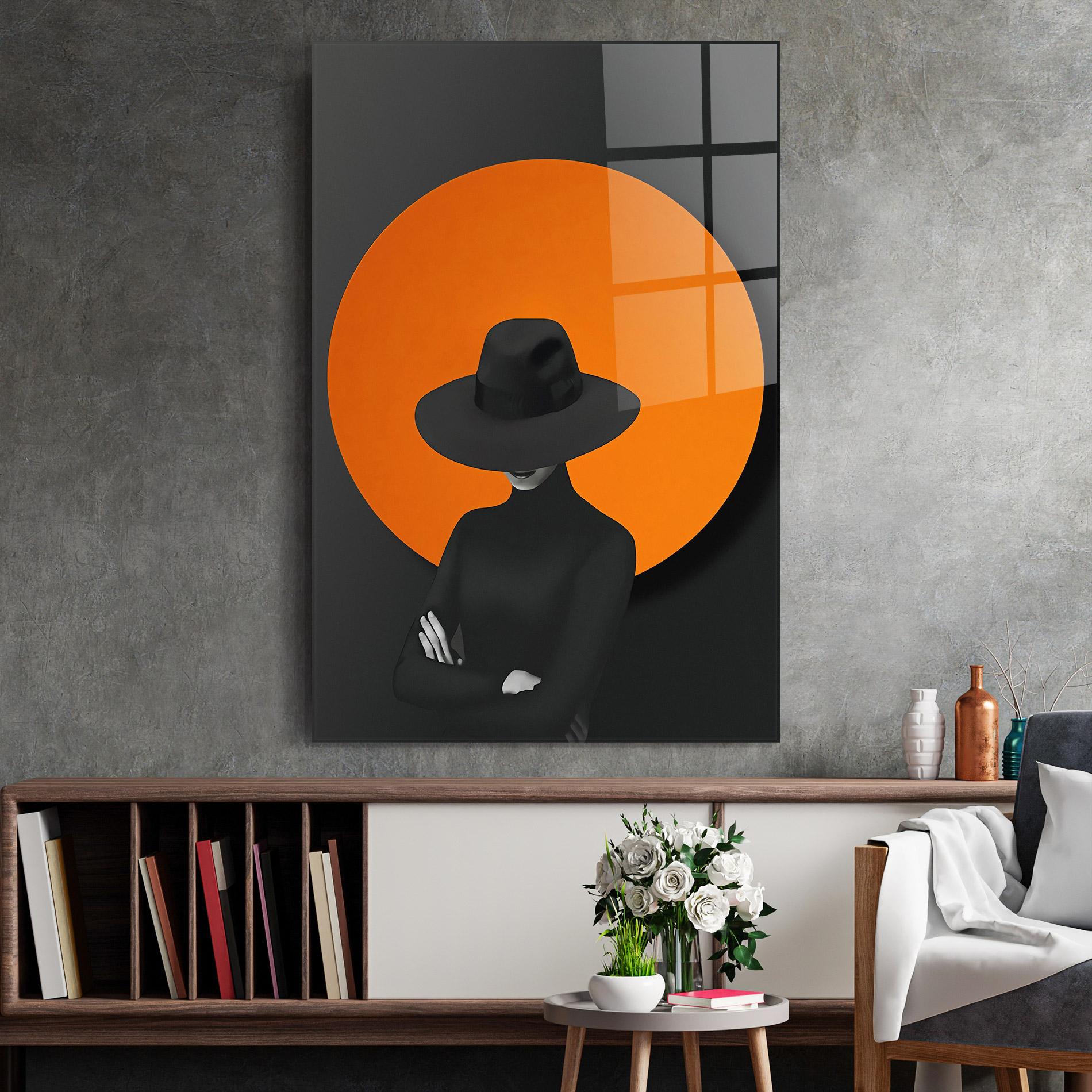 Glasbild Black Fashion mockup 2