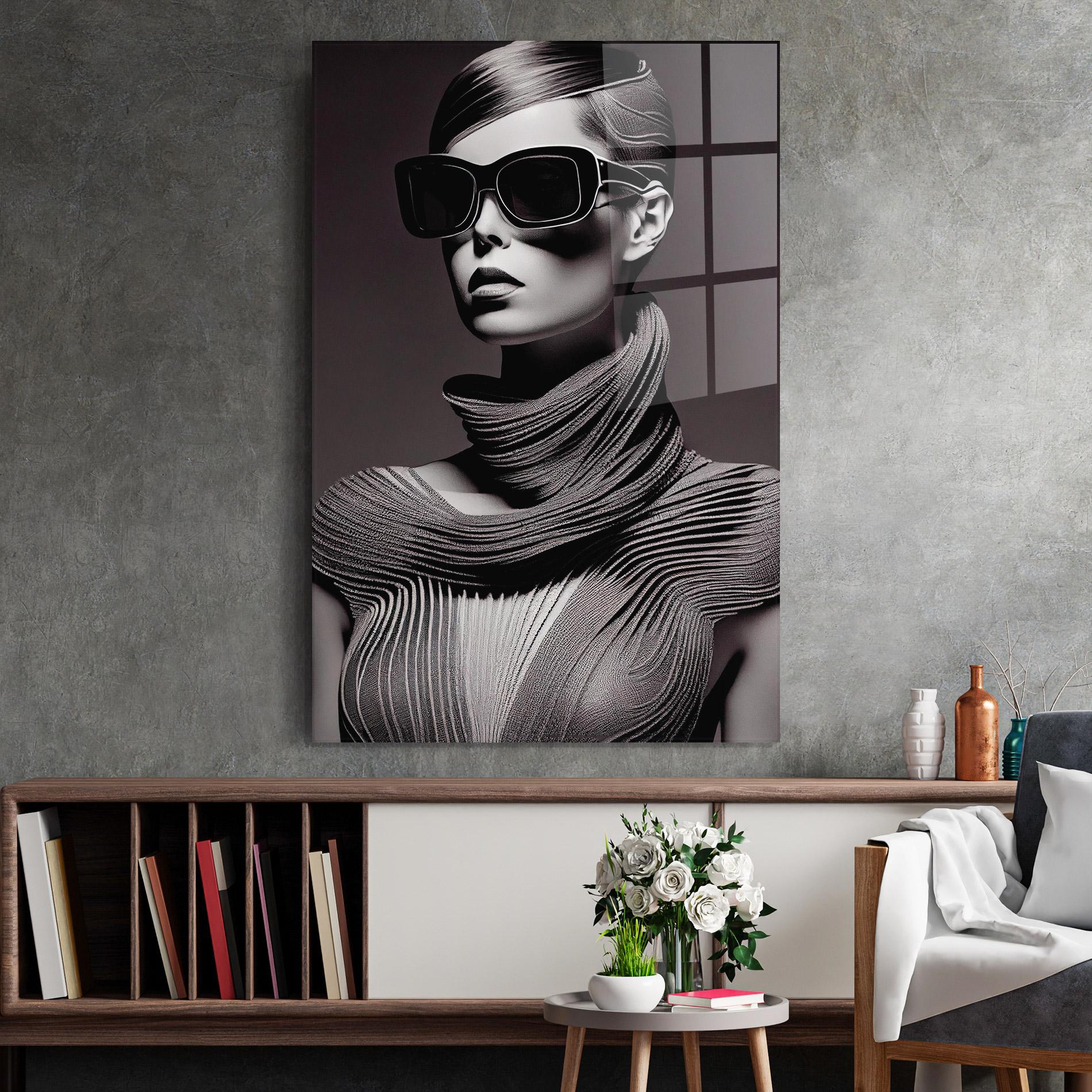 Glasbild Fantasy Girl mockup 2