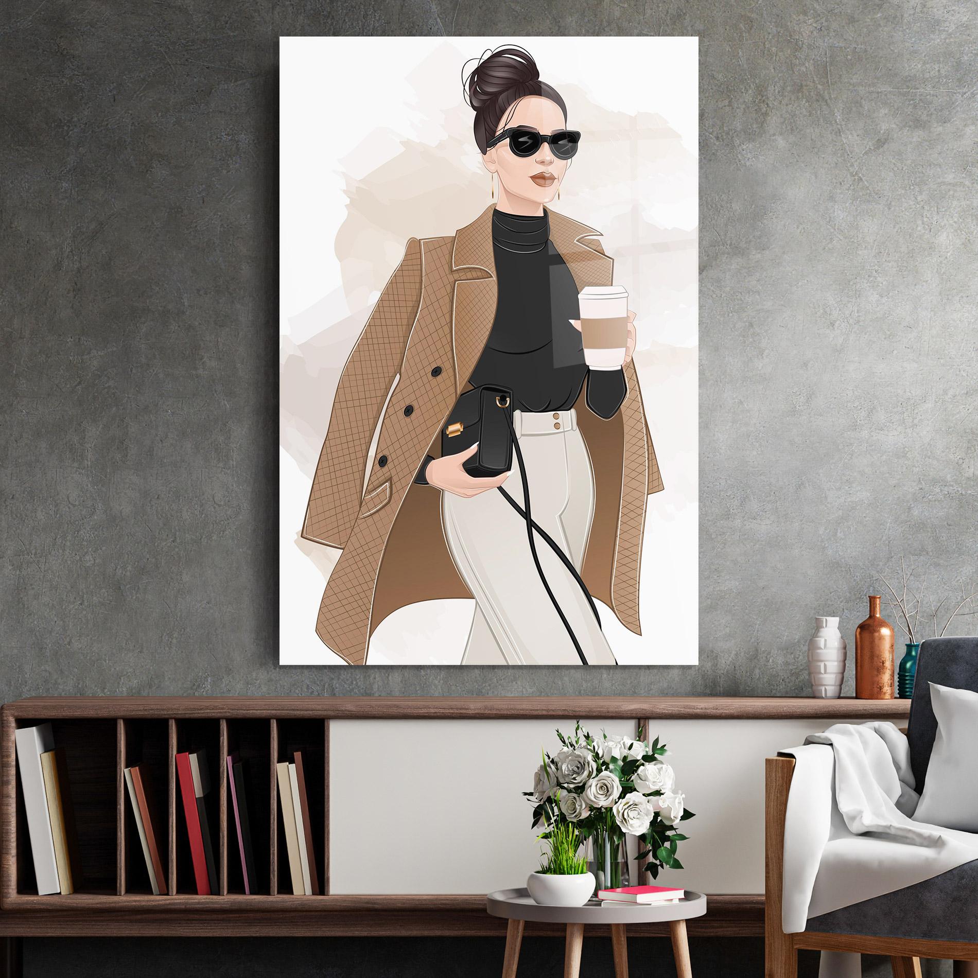 Glasbild Modern Coffee Outfit mockup 2