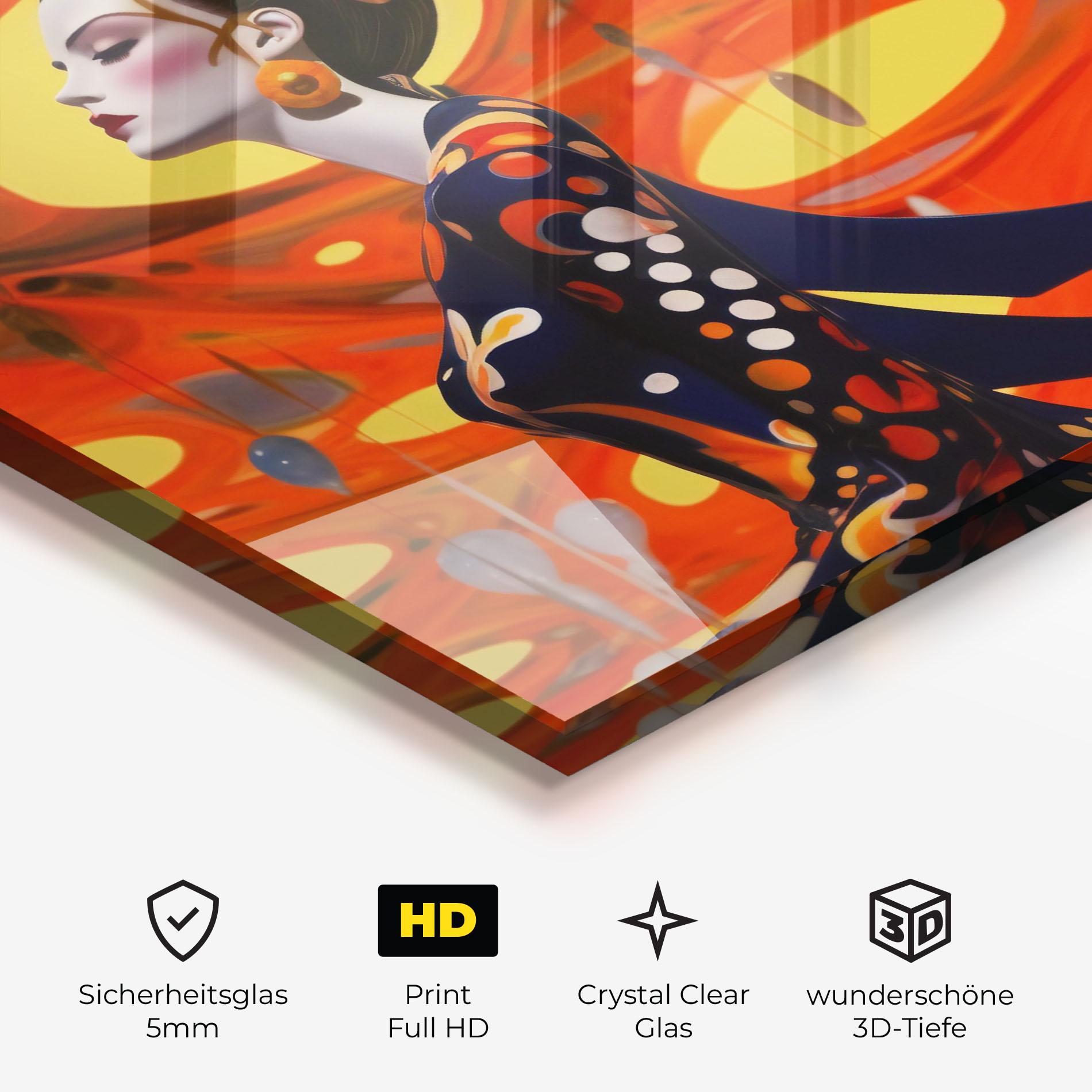 Glasbild Big Orange Accesories mockup 3