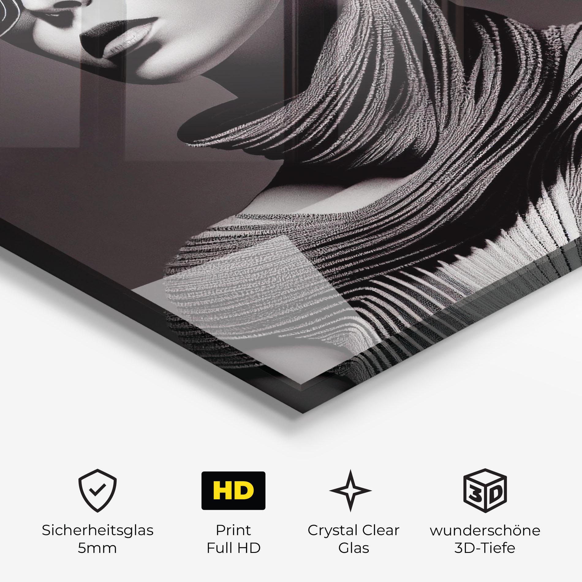 Glasbild Fantasy Girl mockup 3