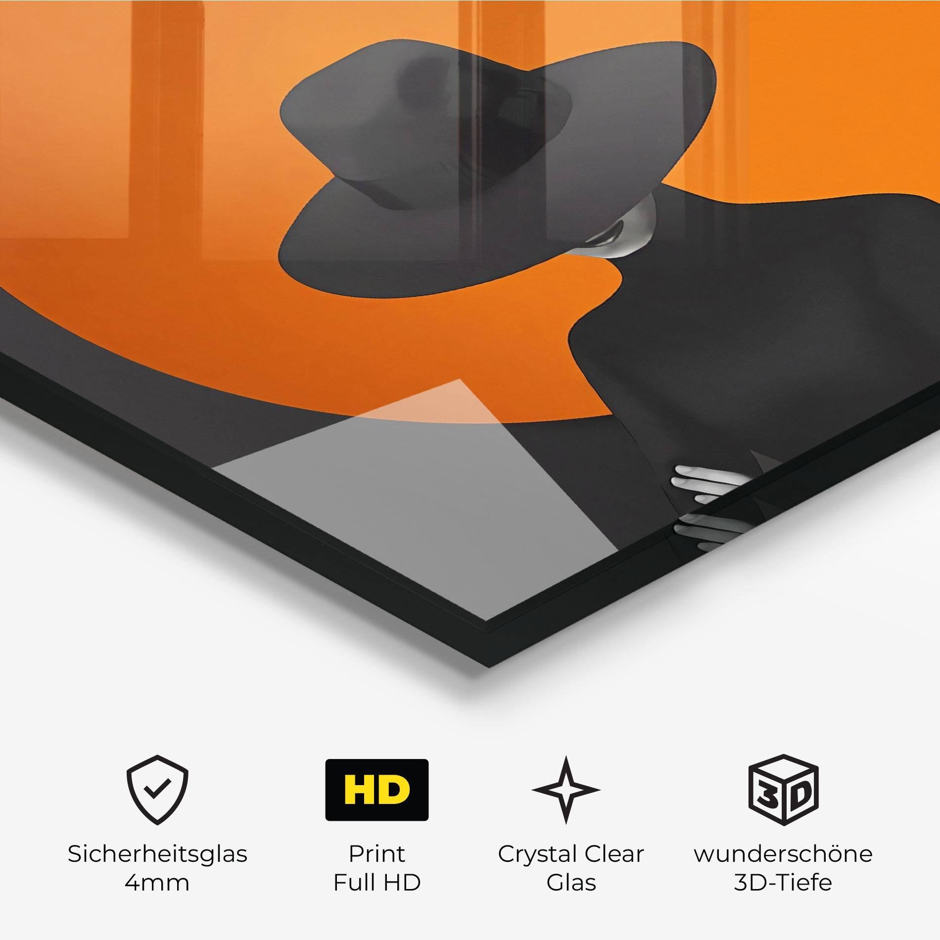 Glasbild Black Fashion mockup 3