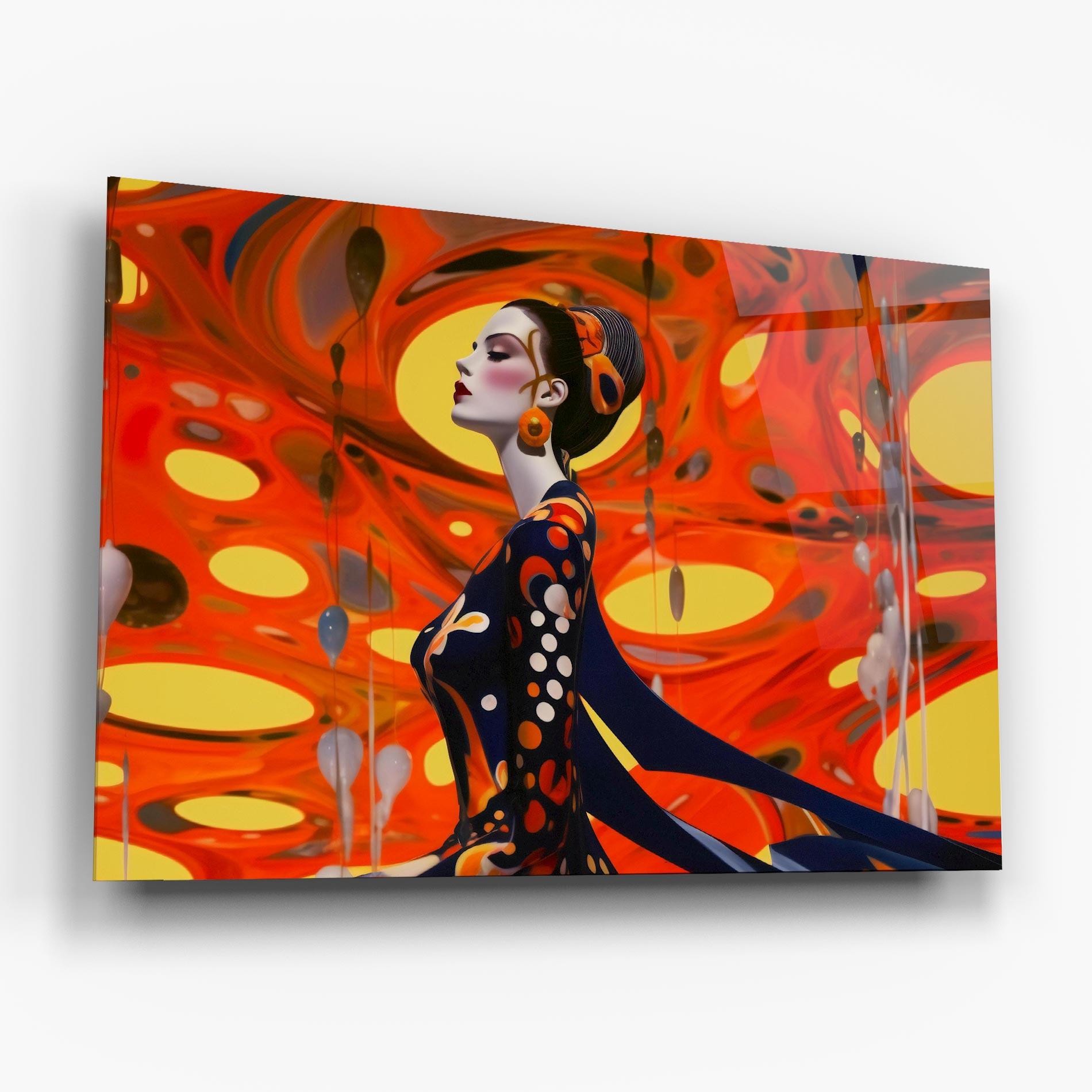 Glasbild Big Orange Accesories mockup 6