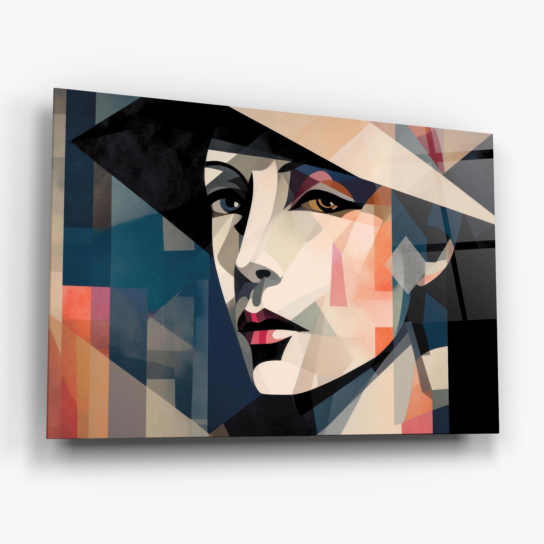 Glasbild Chicago Portrait mockup 6