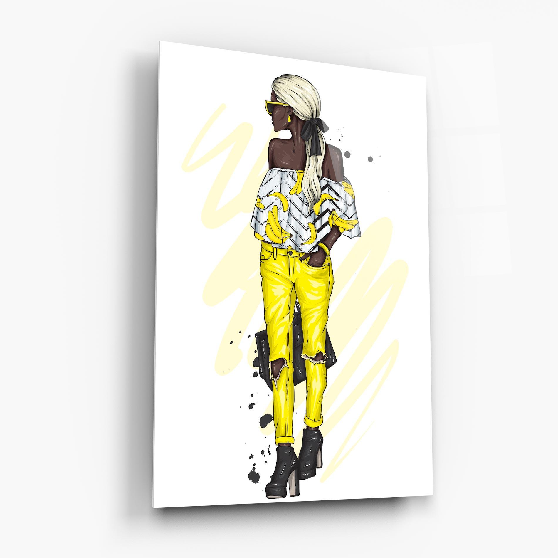 Glasbild Banana Blouse mockup 6