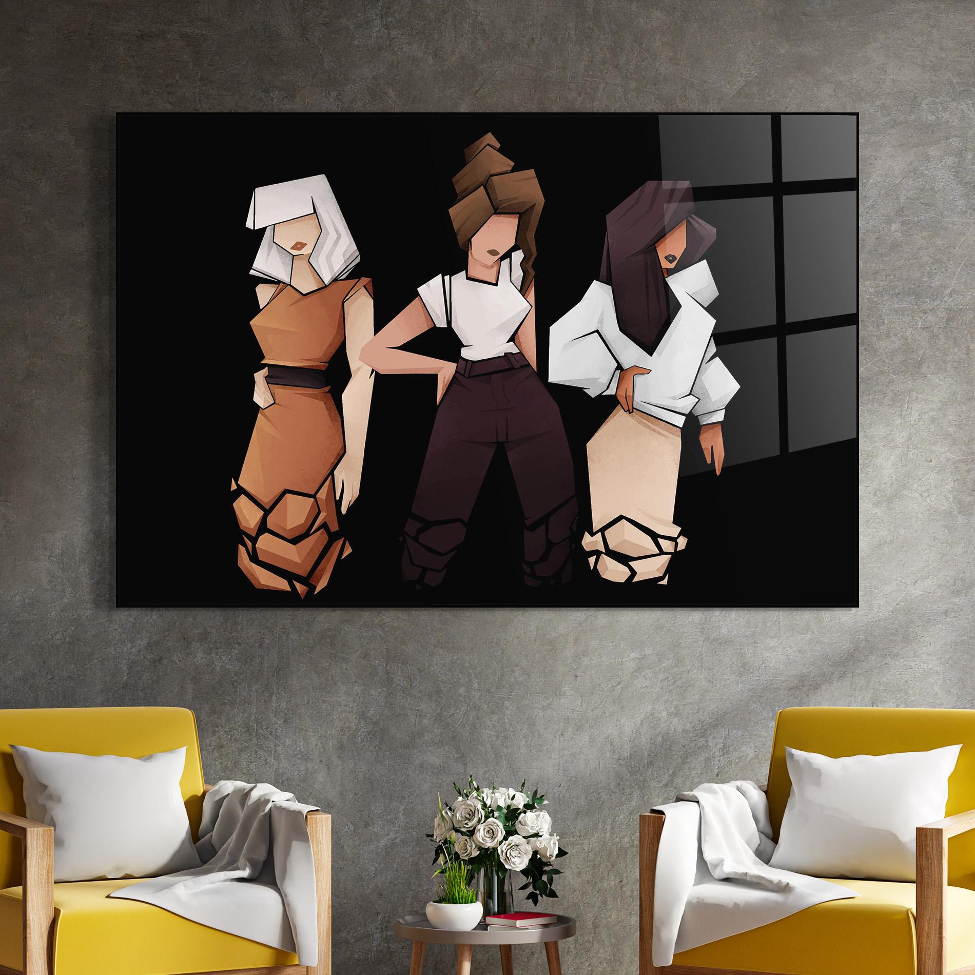 Glasbild Bussines Women mockup 4